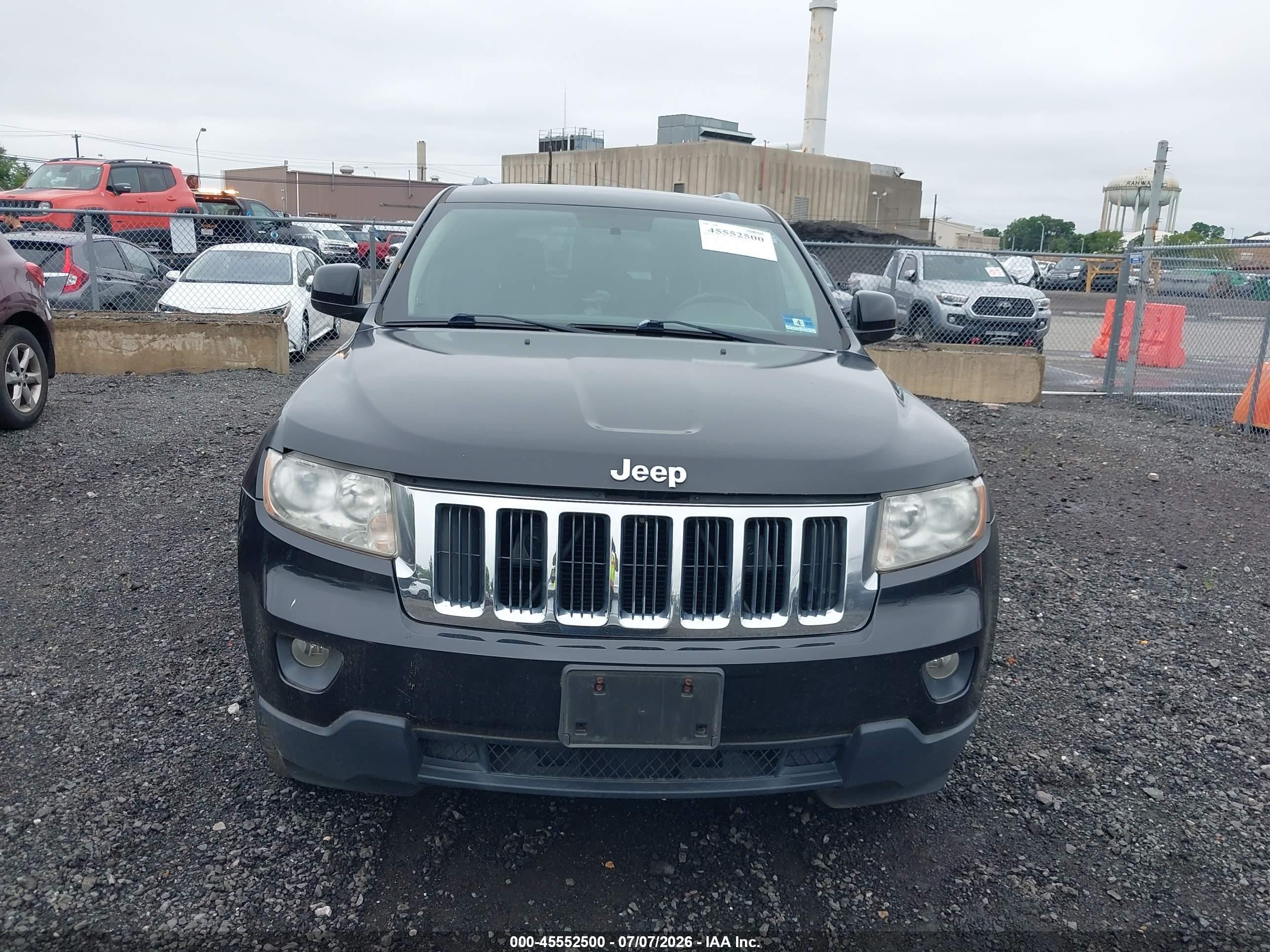 2012 Jeep Grand Cherokee Laredo Black vin: 1C4RJFAG7CC178364