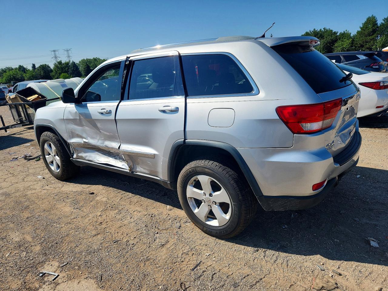 2012 Jeep Grand Cherokee Laredo Silver vin: 1C4RJFAG7CC220418