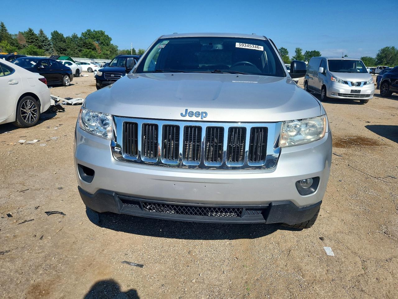 2012 Jeep Grand Cherokee Laredo Silver vin: 1C4RJFAG7CC220418