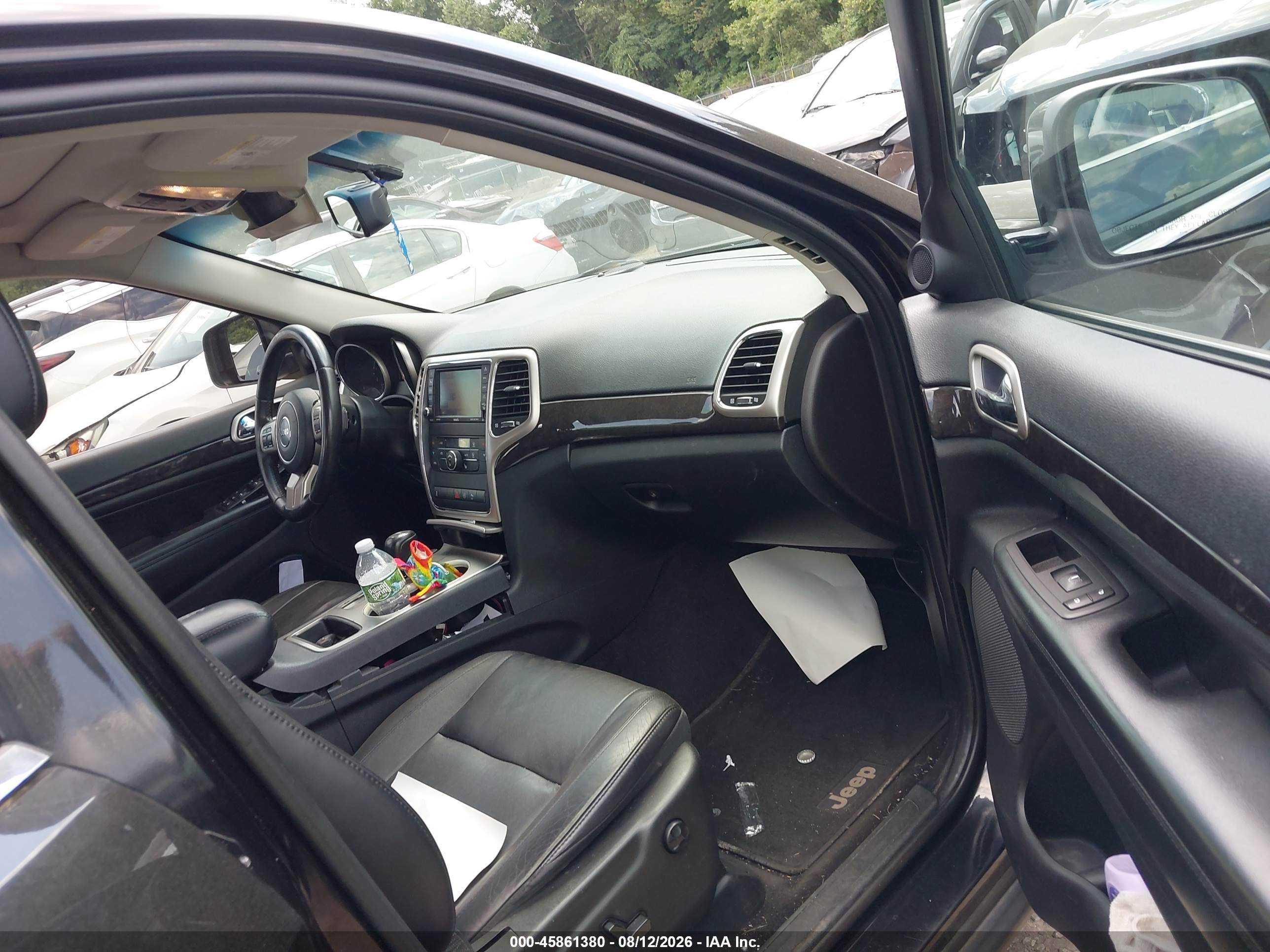 2012 Jeep Grand Cherokee Laredo Black vin: 1C4RJFAG7CC226588
