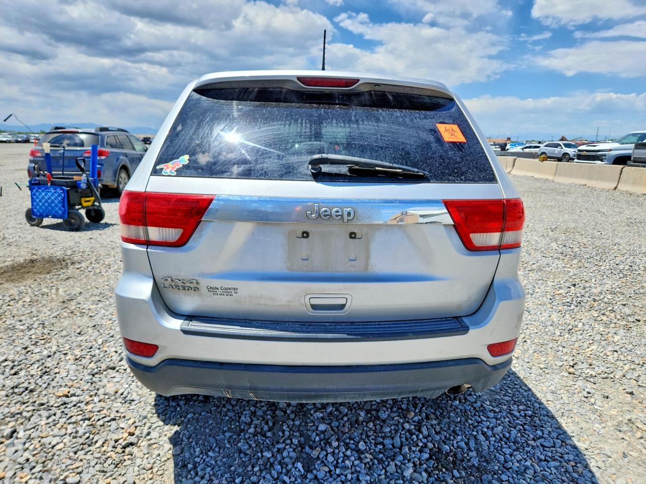 2012 Jeep Grand Cherokee Laredo Silver vin: 1C4RJFAG7CC245660