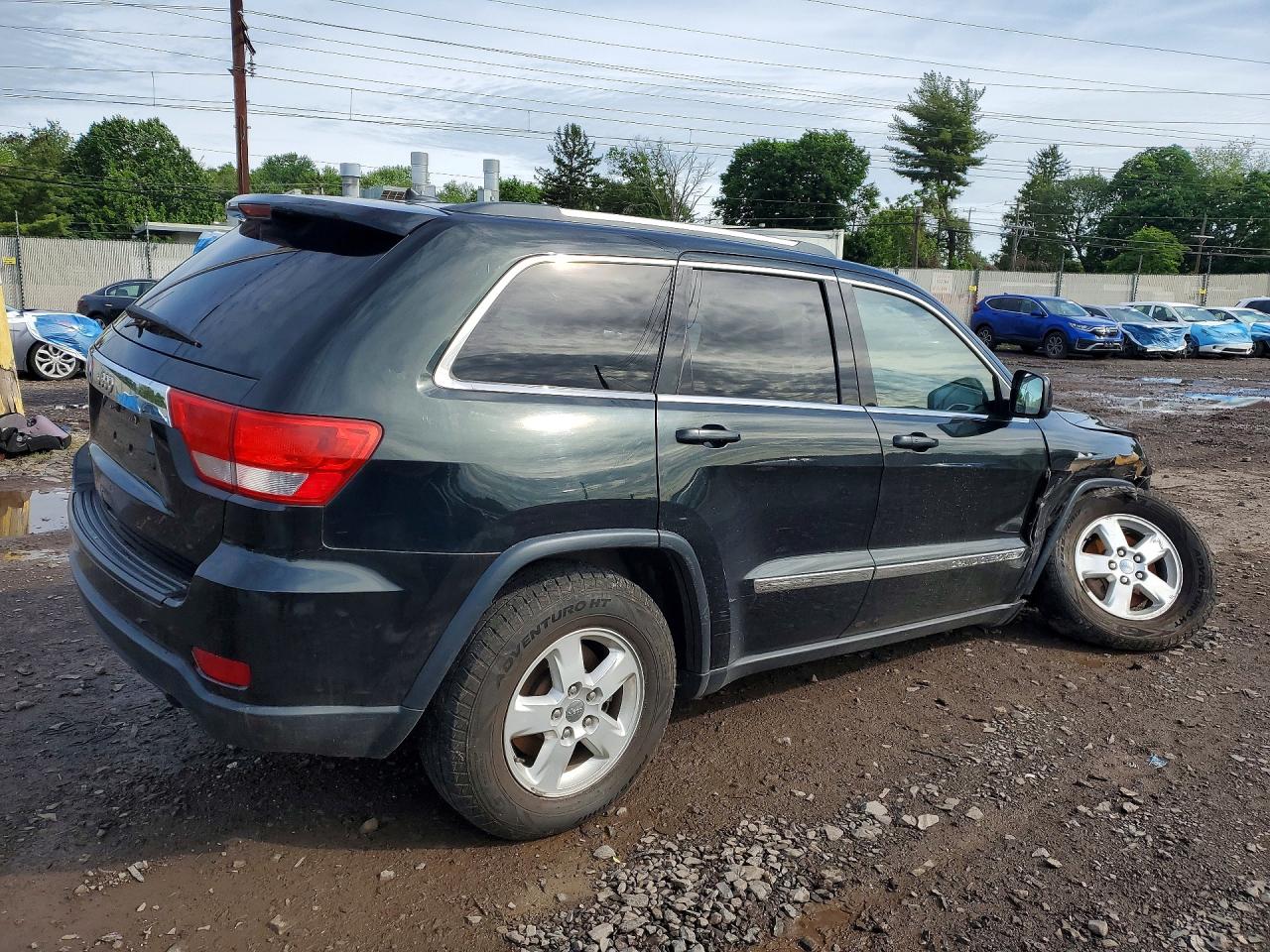 2012 Jeep Grand Cherokee Laredo Green vin: 1C4RJFAG7CC260630