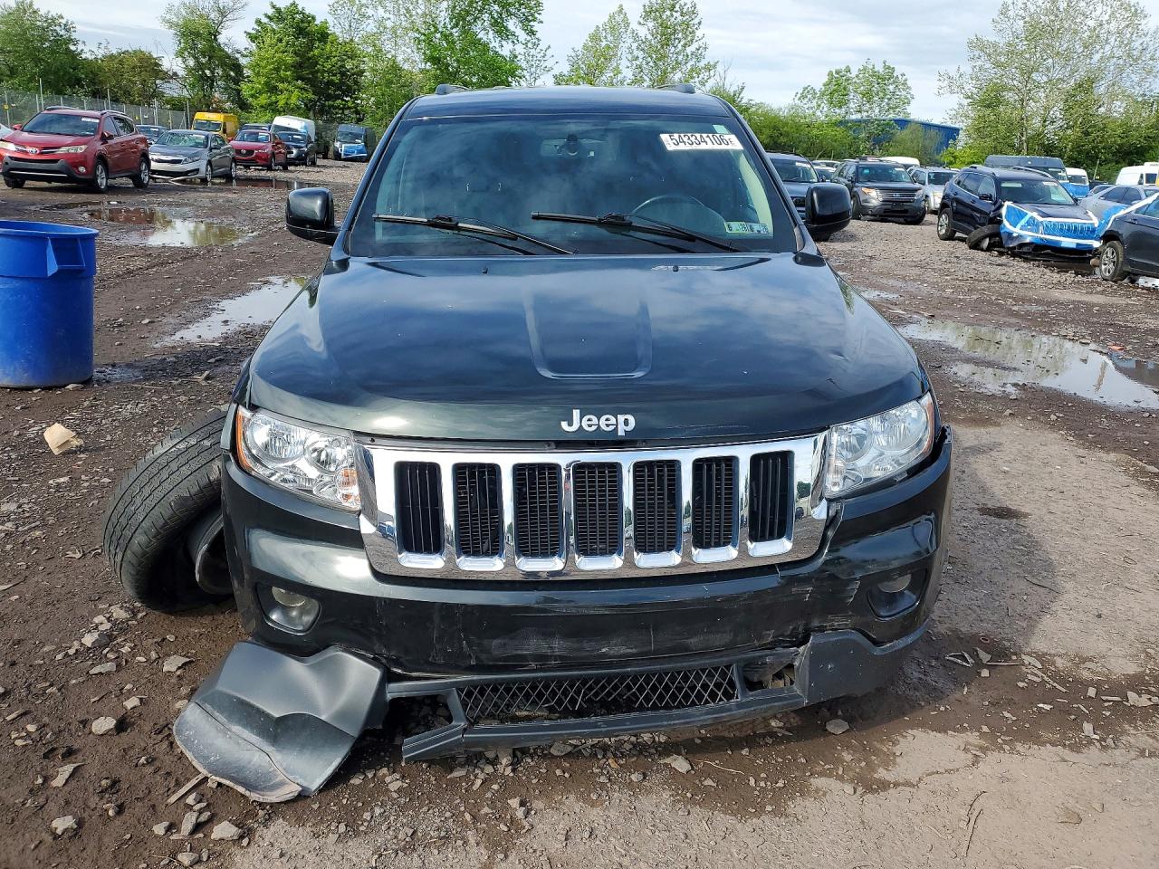 2012 Jeep Grand Cherokee Laredo Green vin: 1C4RJFAG7CC260630