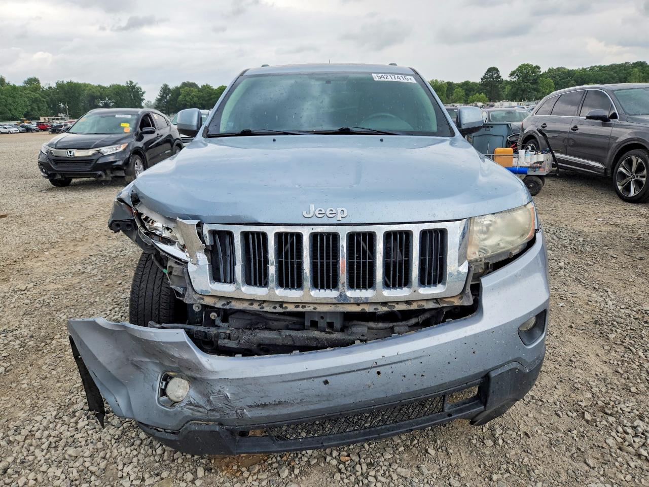 2012 Jeep Grand Cherokee Laredo Синий vin: 1C4RJFAG7CC318185