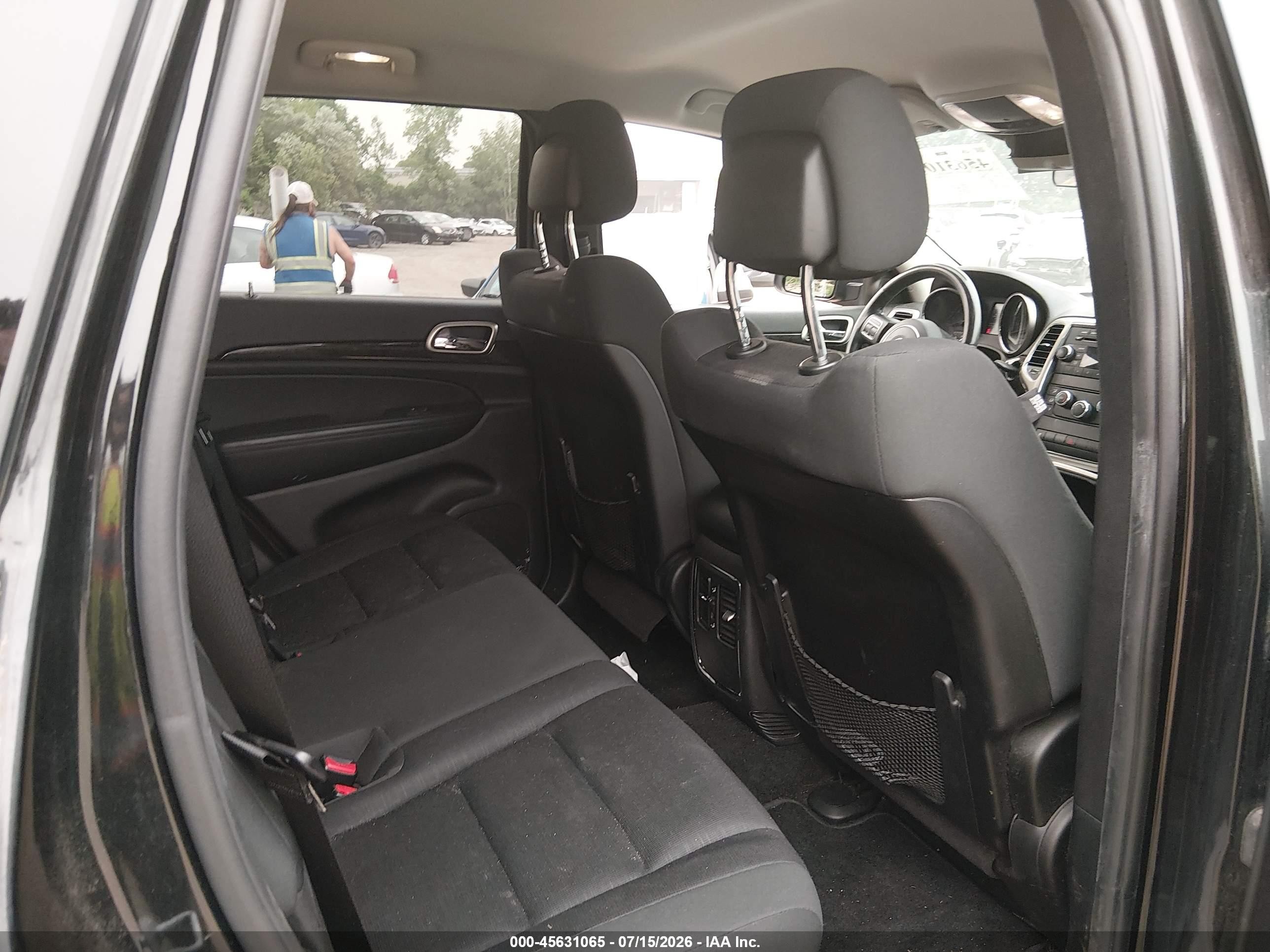 2012 Jeep Grand Cherokee Laredo Black vin: 1C4RJFAG7CC341367