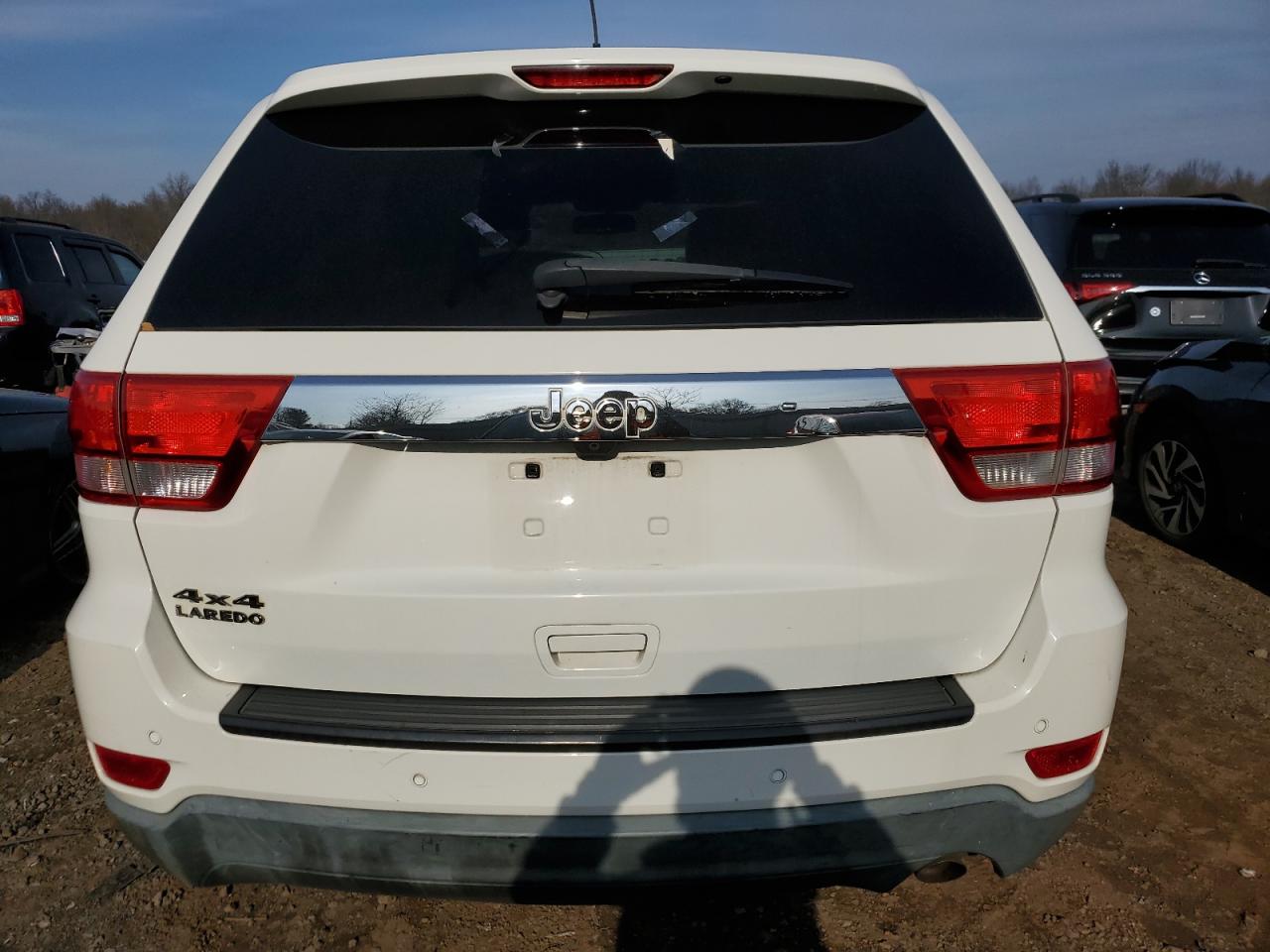 2012 Jeep Grnd Chero White vin: 1C4RJFAG7CC348447