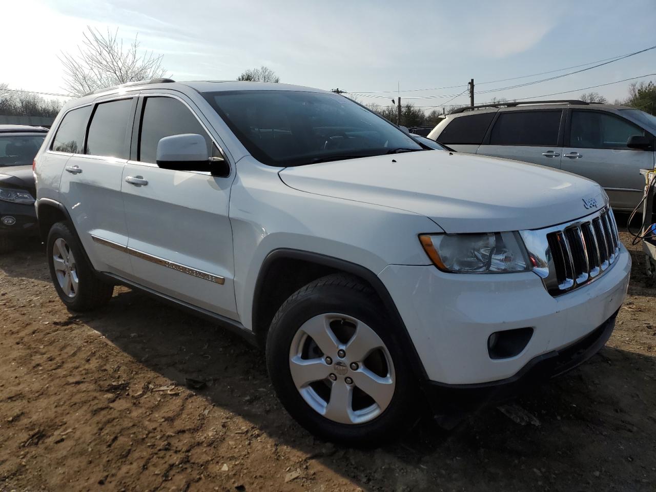 2012 Jeep Grnd Chero White vin: 1C4RJFAG7CC348447