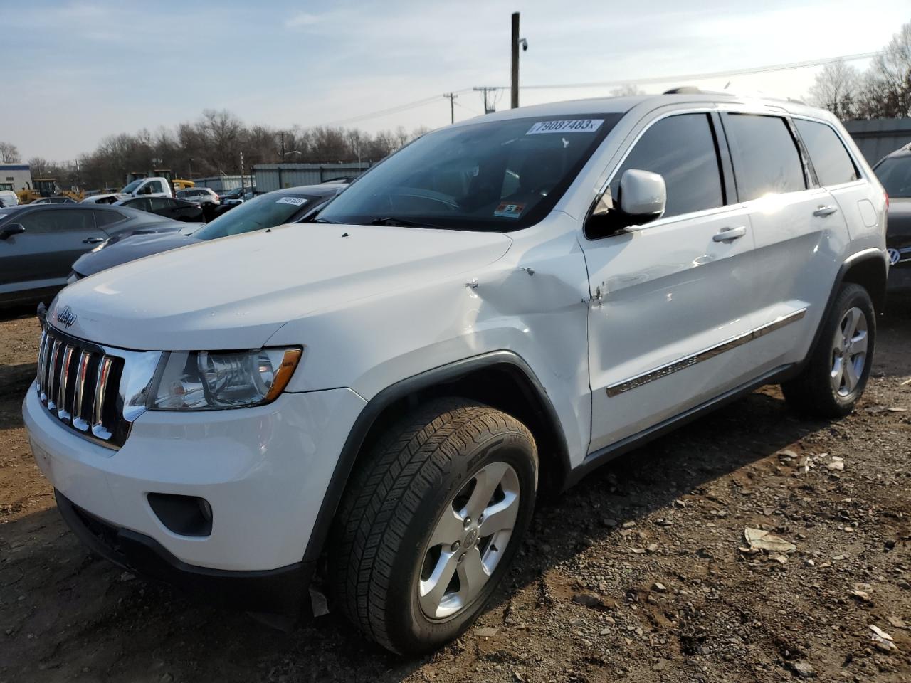 2012 Jeep Grnd Chero White vin: 1C4RJFAG7CC348447