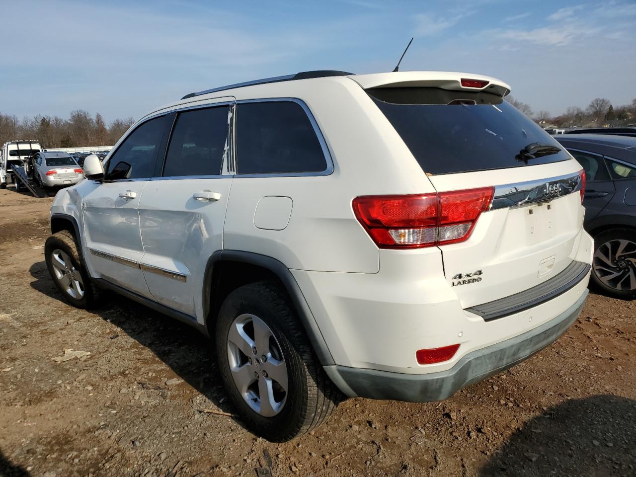 2012 Jeep Grnd Chero White vin: 1C4RJFAG7CC348447