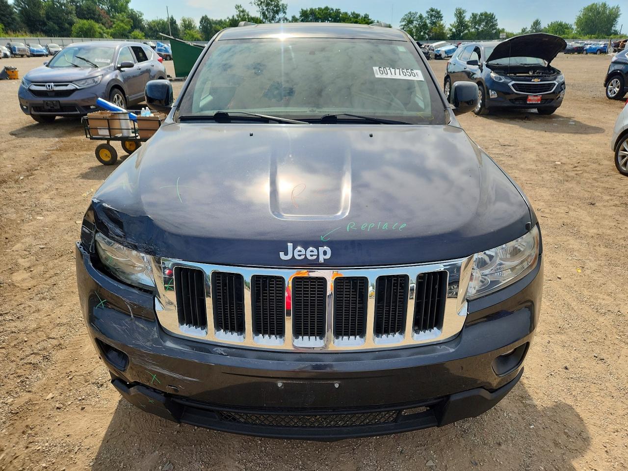 2012 Jeep Grand Cherokee Laredo Черный vin: 1C4RJFAG7CC350084