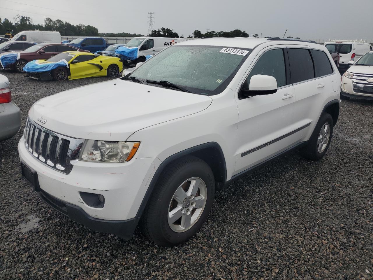 2013 Jeep Grand Cherokee Laredo White vin: 1C4RJFAG7DC513737