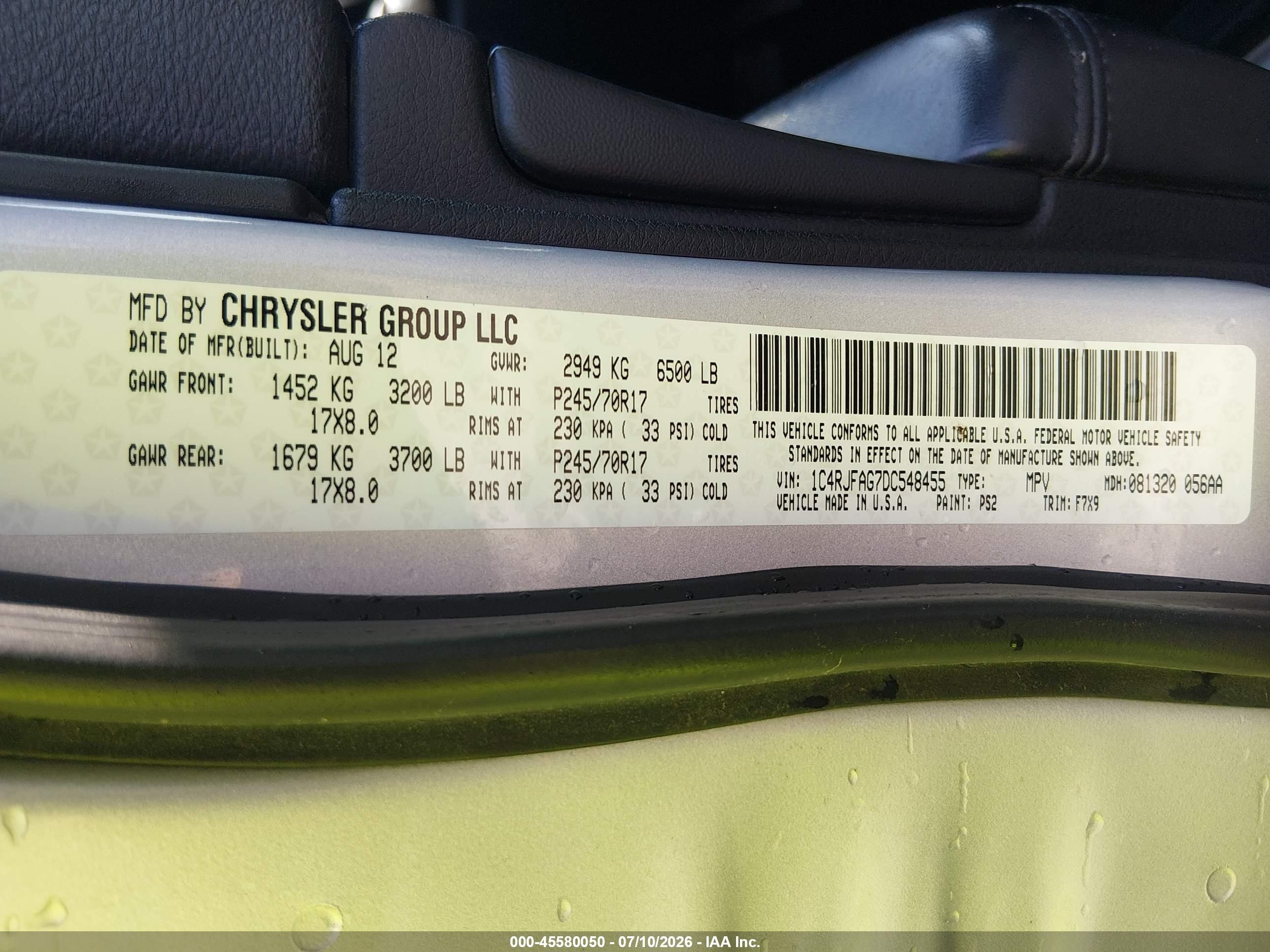 2013 Jeep Grand Cherokee Laredo Silver vin: 1C4RJFAG7DC548455