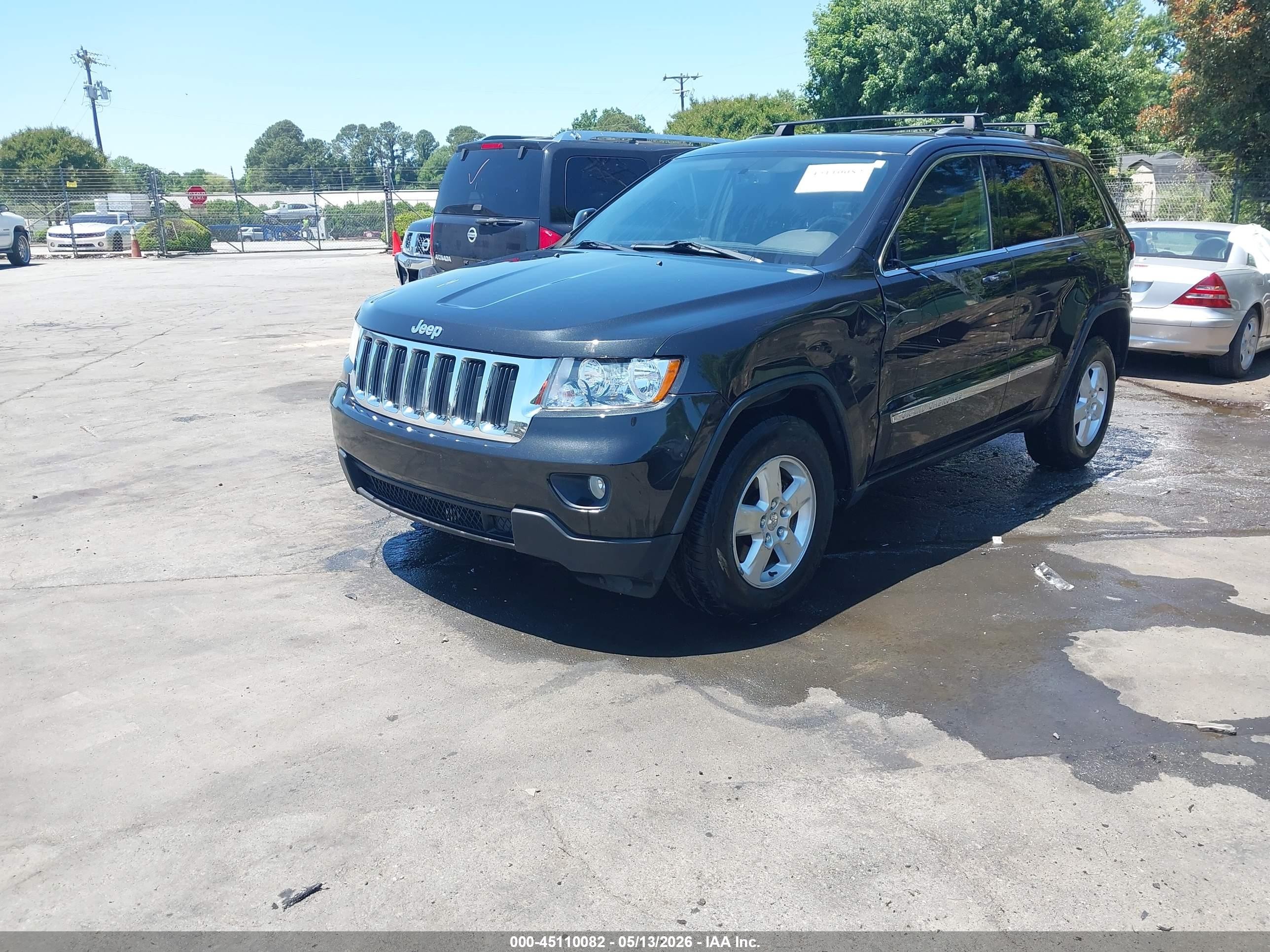 2013 Jeep Grand Cherokee Laredo Black vin: 1C4RJFAG7DC552876