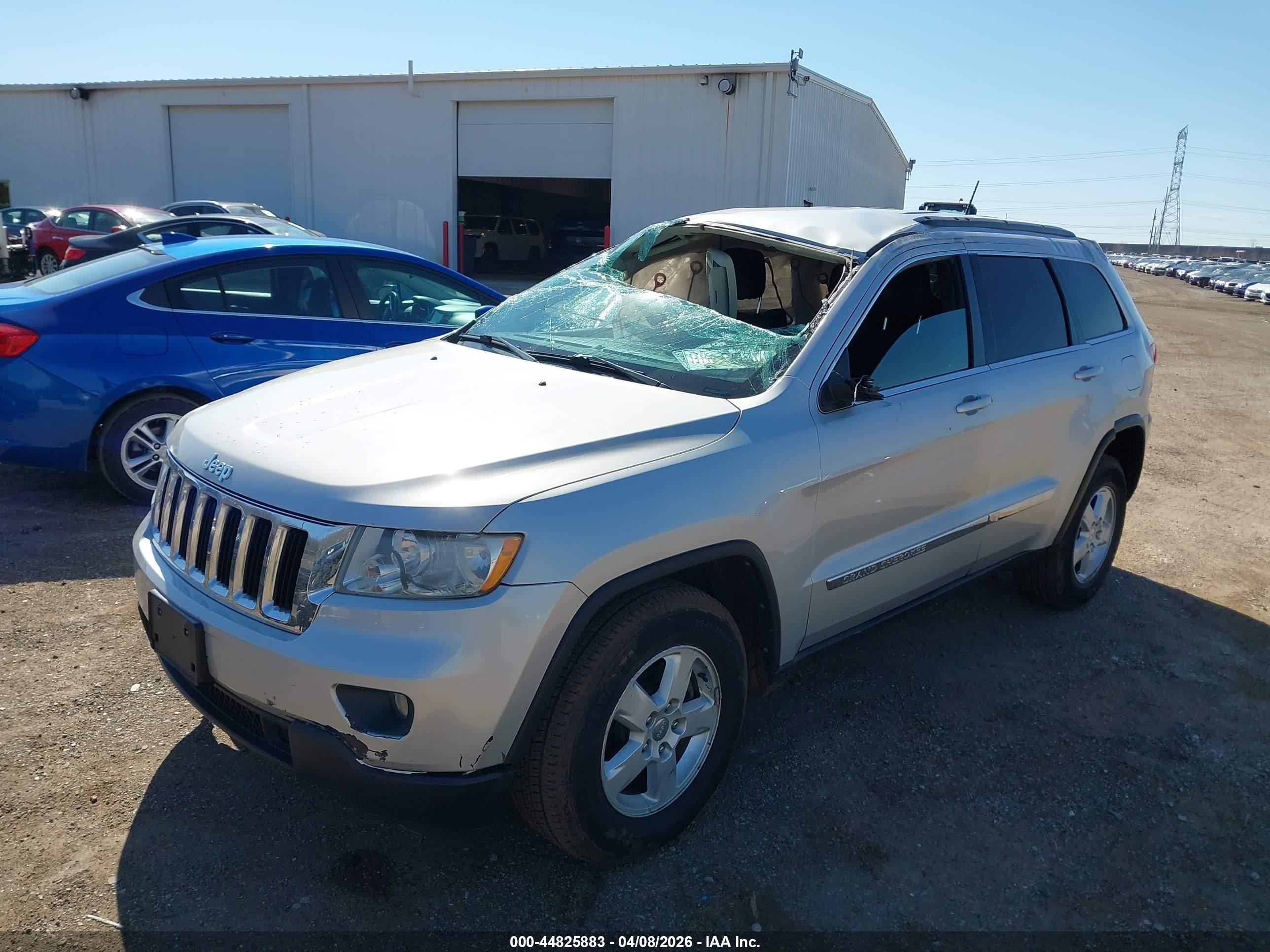 2013 Jeep Grand Cherokee Laredo Silver vin: 1C4RJFAG7DC567300