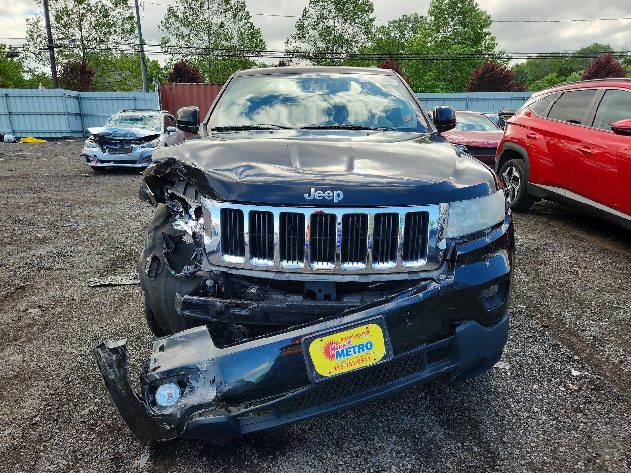 2013 Jeep Grand Cherokee Laredo Black vin: 1C4RJFAG7DC594805