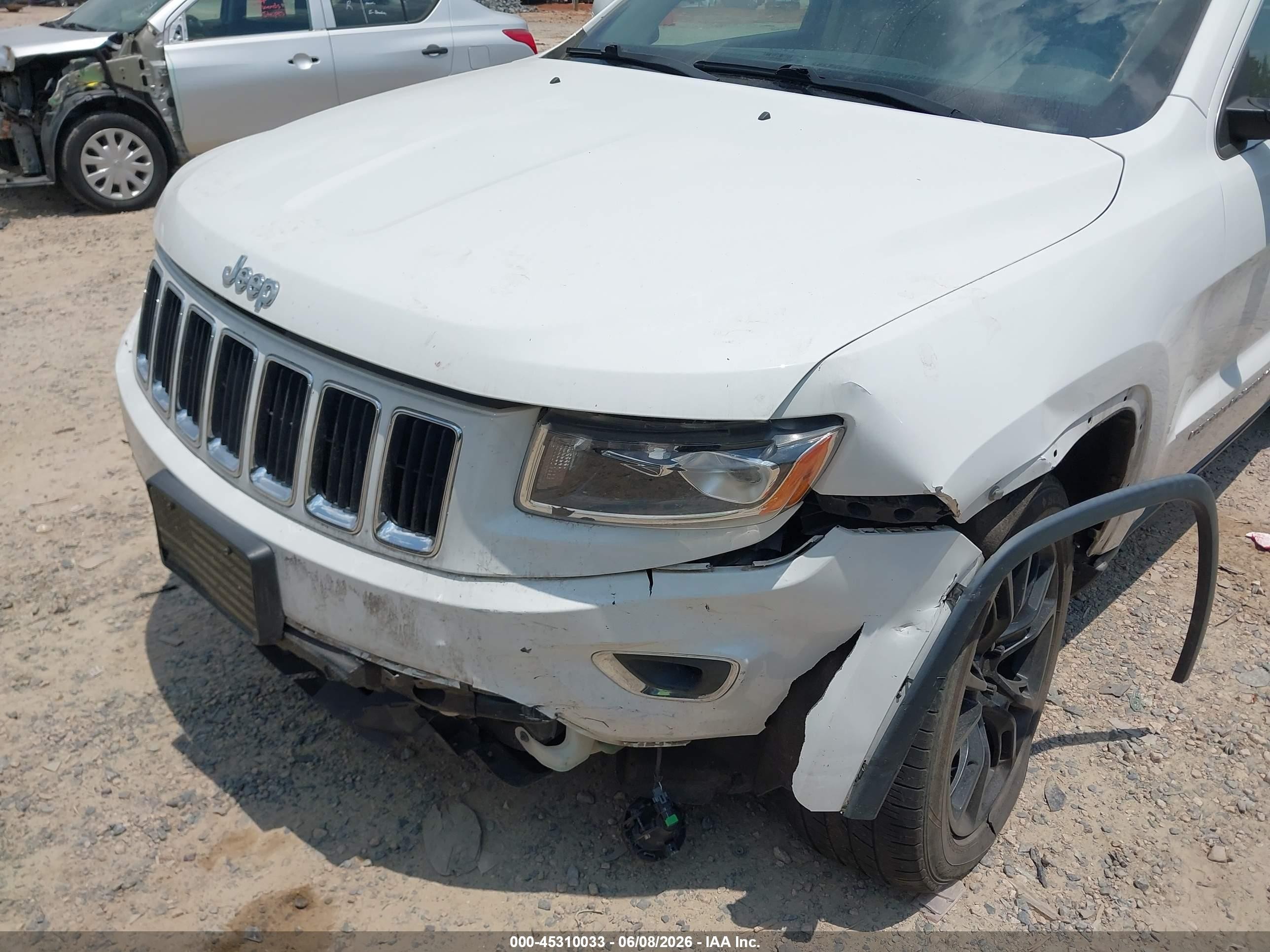 2014 Jeep Grand Cherokee Laredo White vin: 1C4RJFAG7EC109967