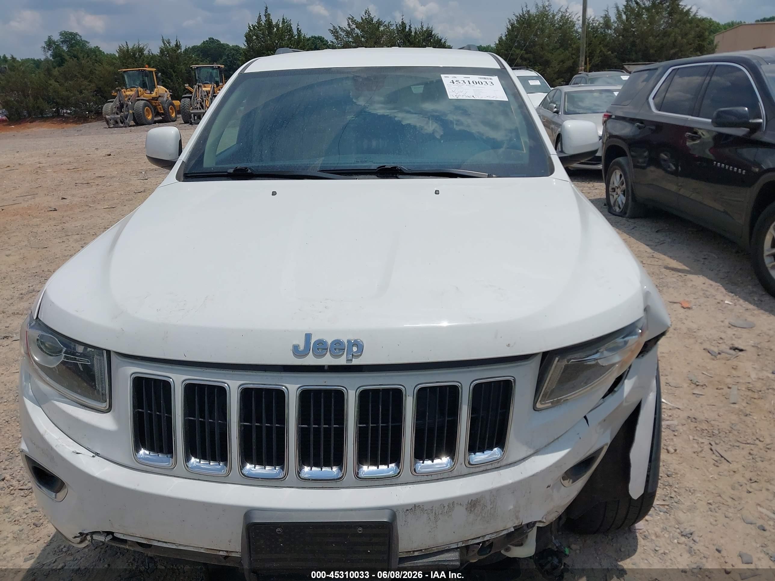 2014 Jeep Grand Cherokee Laredo White vin: 1C4RJFAG7EC109967
