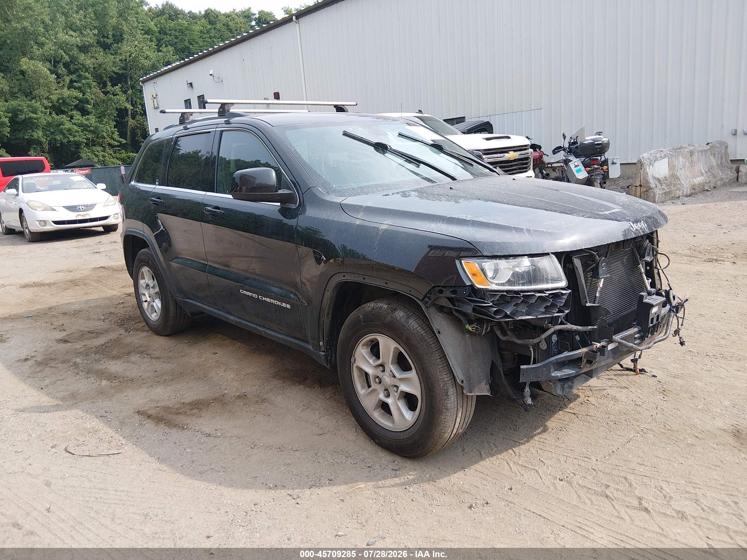 2014 Jeep Grand Cherokee Laredo Black vin: 1C4RJFAG7EC183549