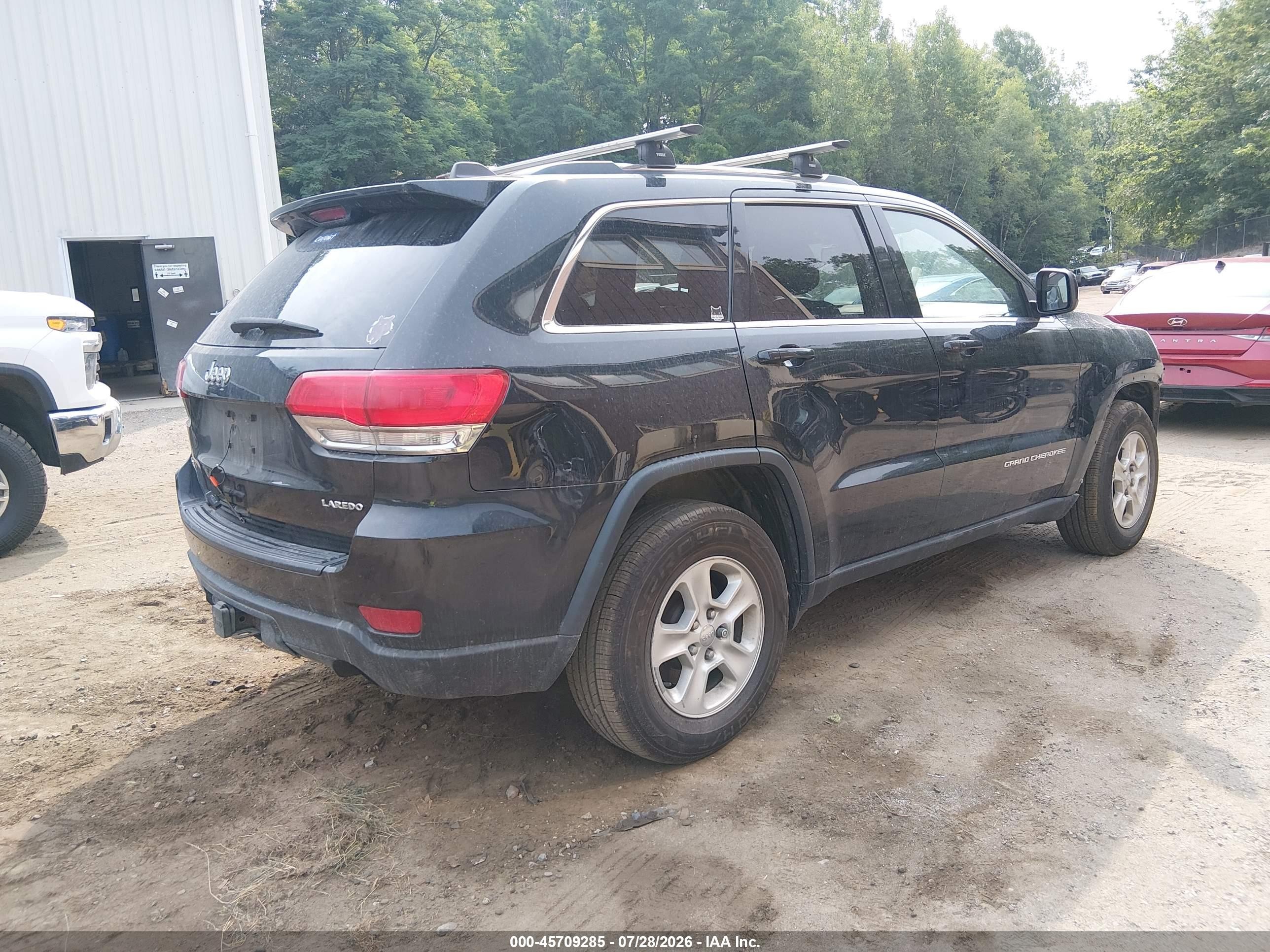 2014 Jeep Grand Cherokee Laredo Black vin: 1C4RJFAG7EC183549