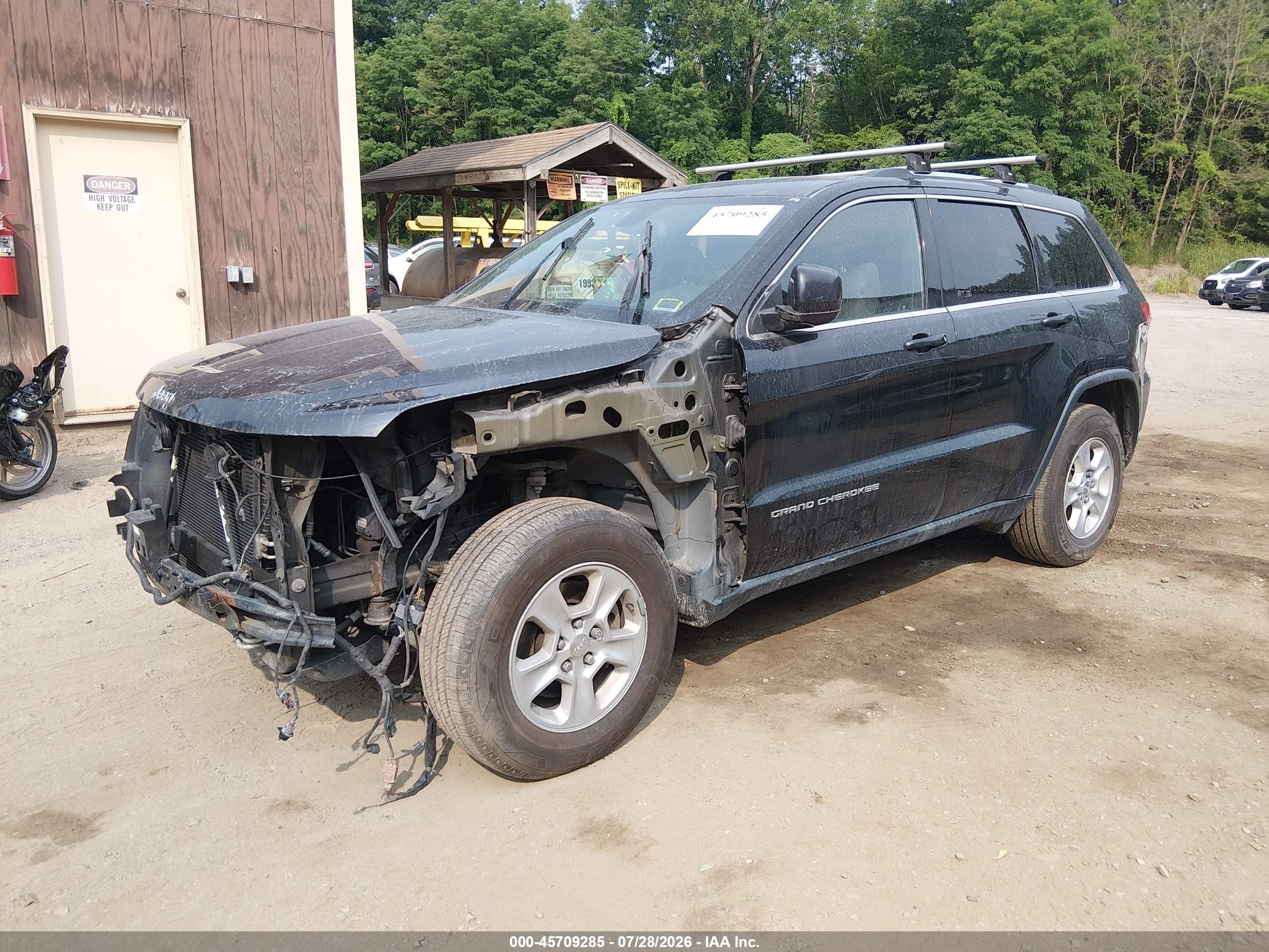 2014 Jeep Grand Cherokee Laredo Black vin: 1C4RJFAG7EC183549