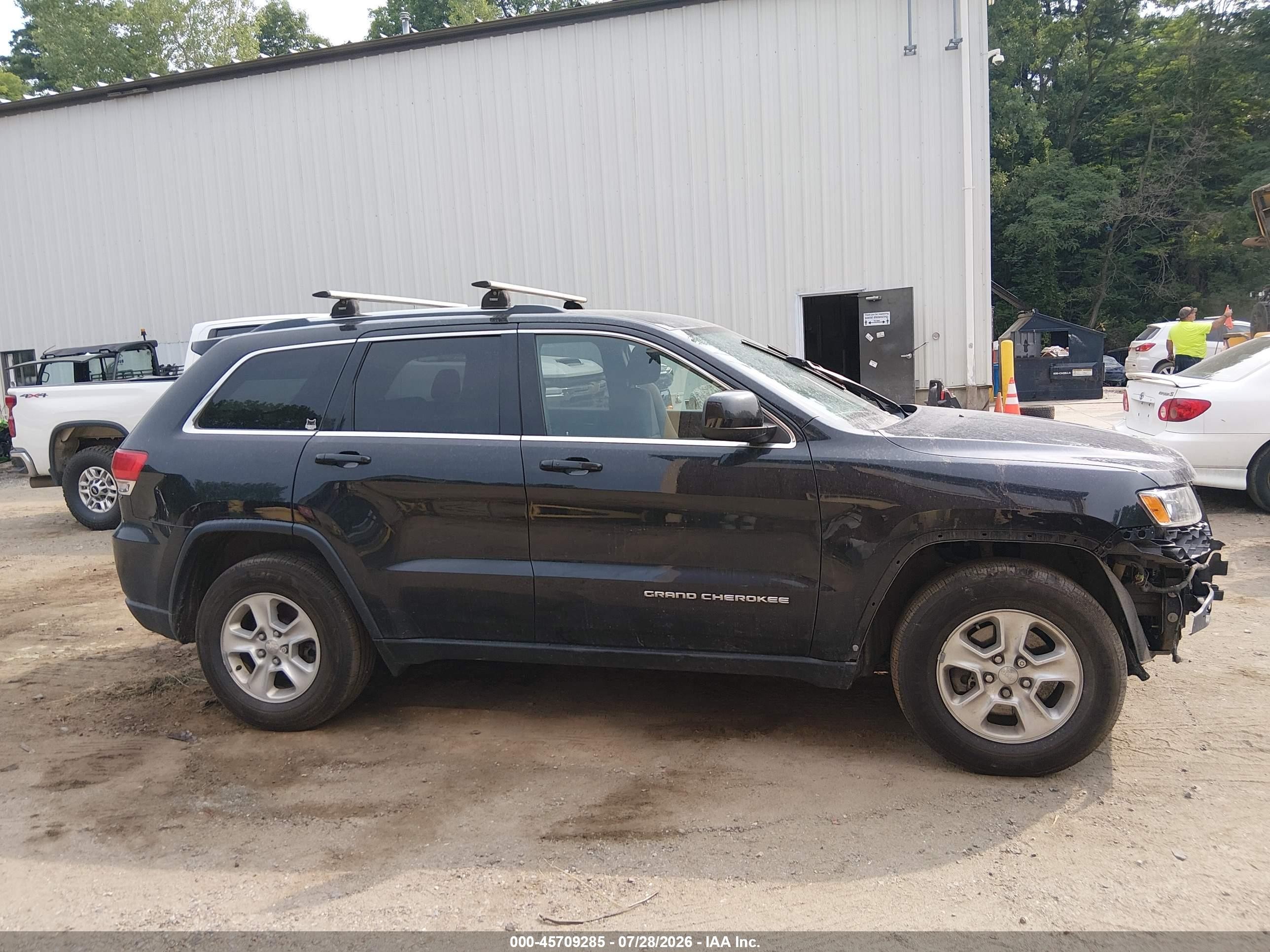 2014 Jeep Grand Cherokee Laredo Black vin: 1C4RJFAG7EC183549