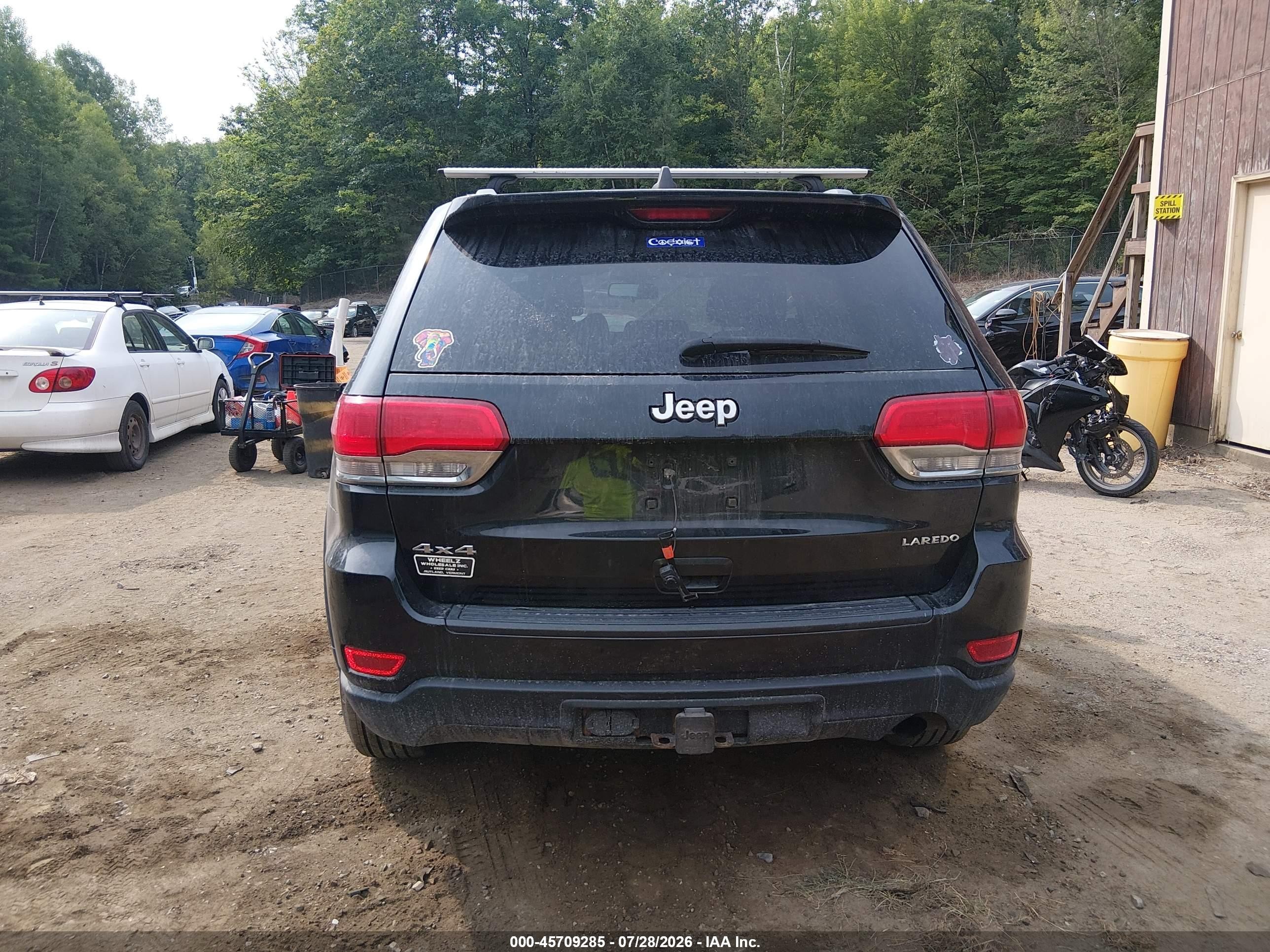 2014 Jeep Grand Cherokee Laredo Black vin: 1C4RJFAG7EC183549