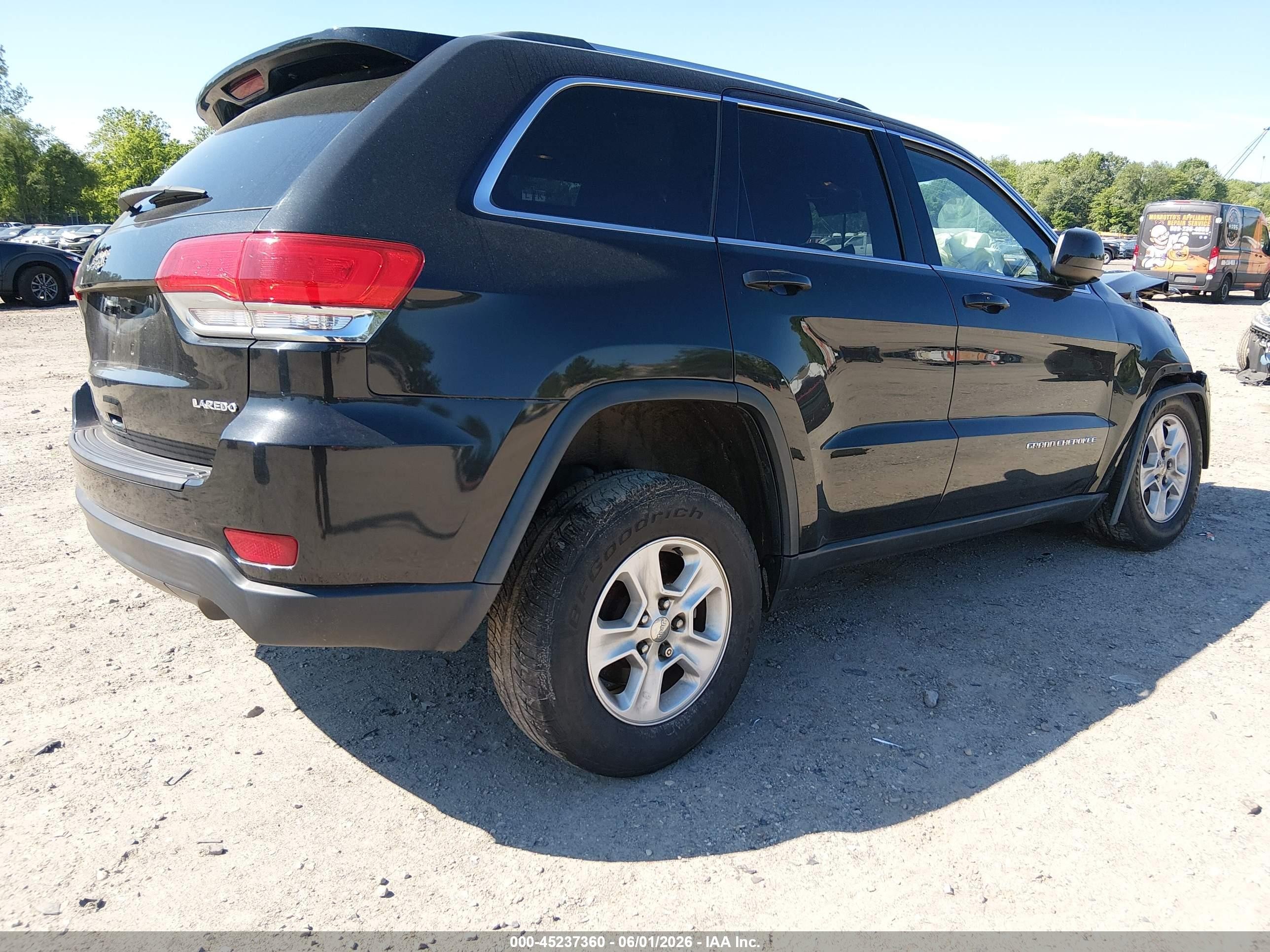 2014 Jeep Grand Cherokee Laredo Black vin: 1C4RJFAG7EC214346