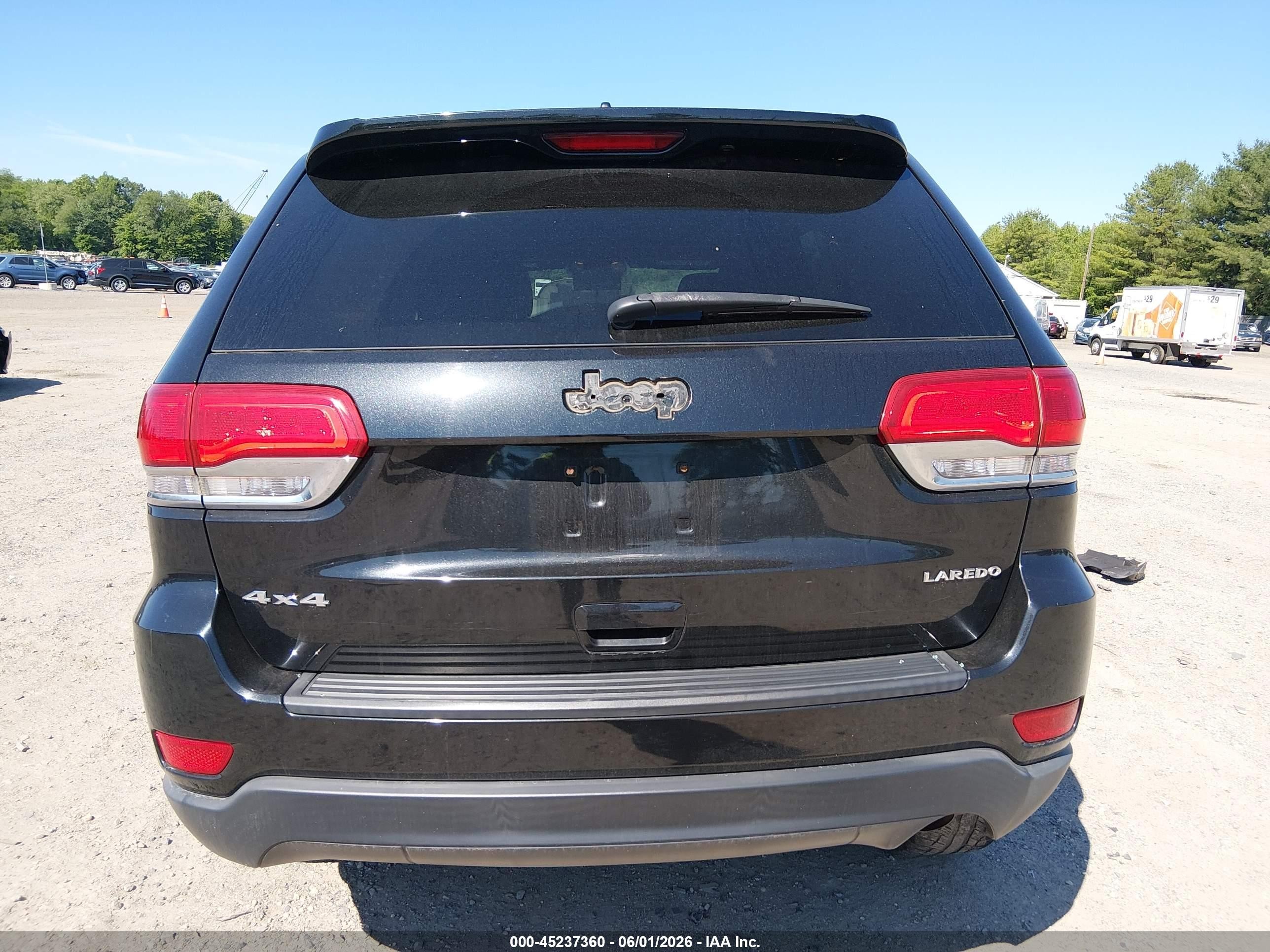 2014 Jeep Grand Cherokee Laredo Black vin: 1C4RJFAG7EC214346