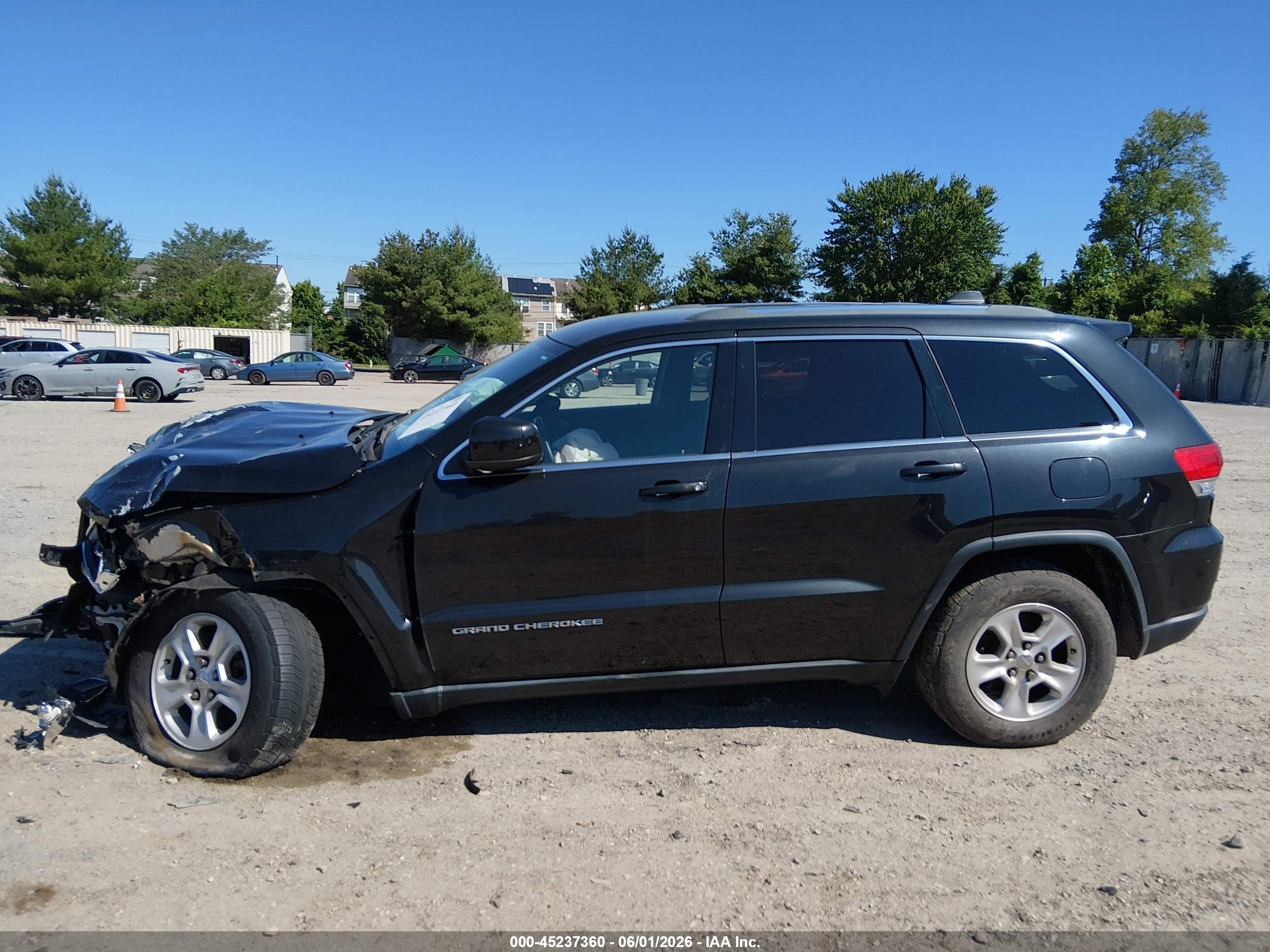 2014 Jeep Grand Cherokee Laredo Black vin: 1C4RJFAG7EC214346