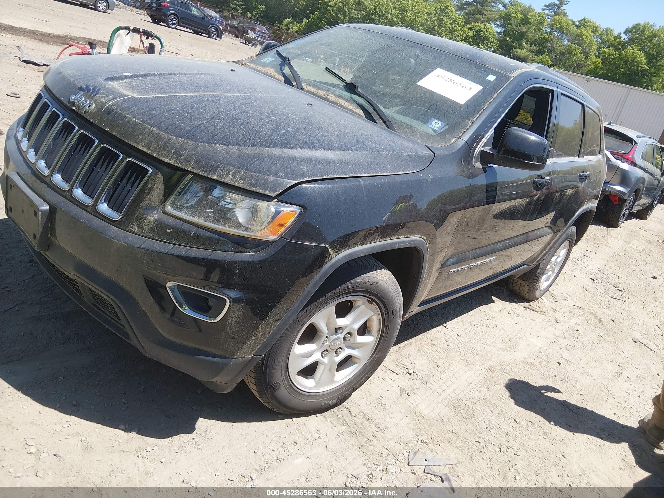 2014 Jeep Grand Cherokee Laredo Черный vin: 1C4RJFAG7EC315077
