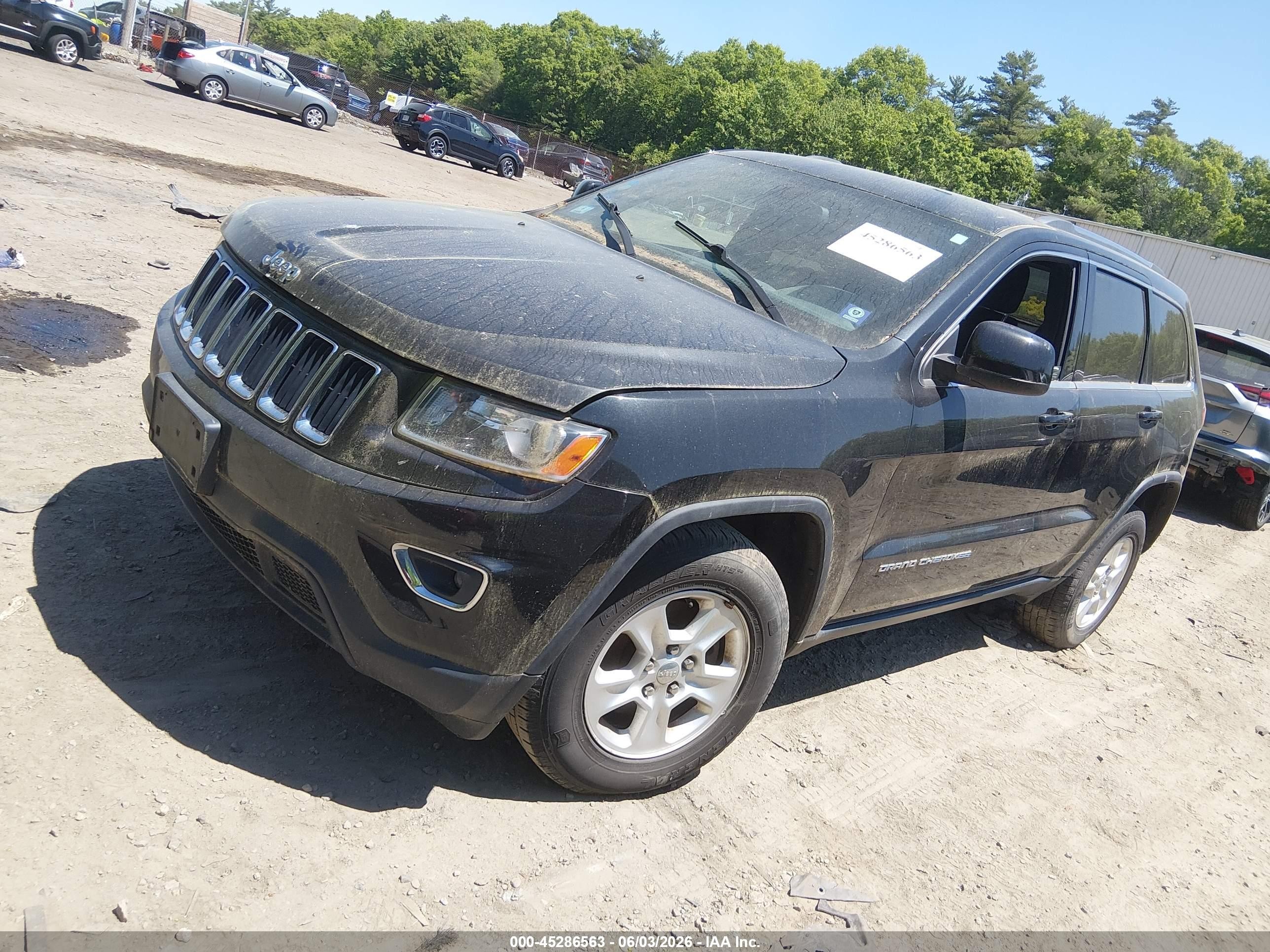 2014 Jeep Grand Cherokee Laredo Черный vin: 1C4RJFAG7EC315077