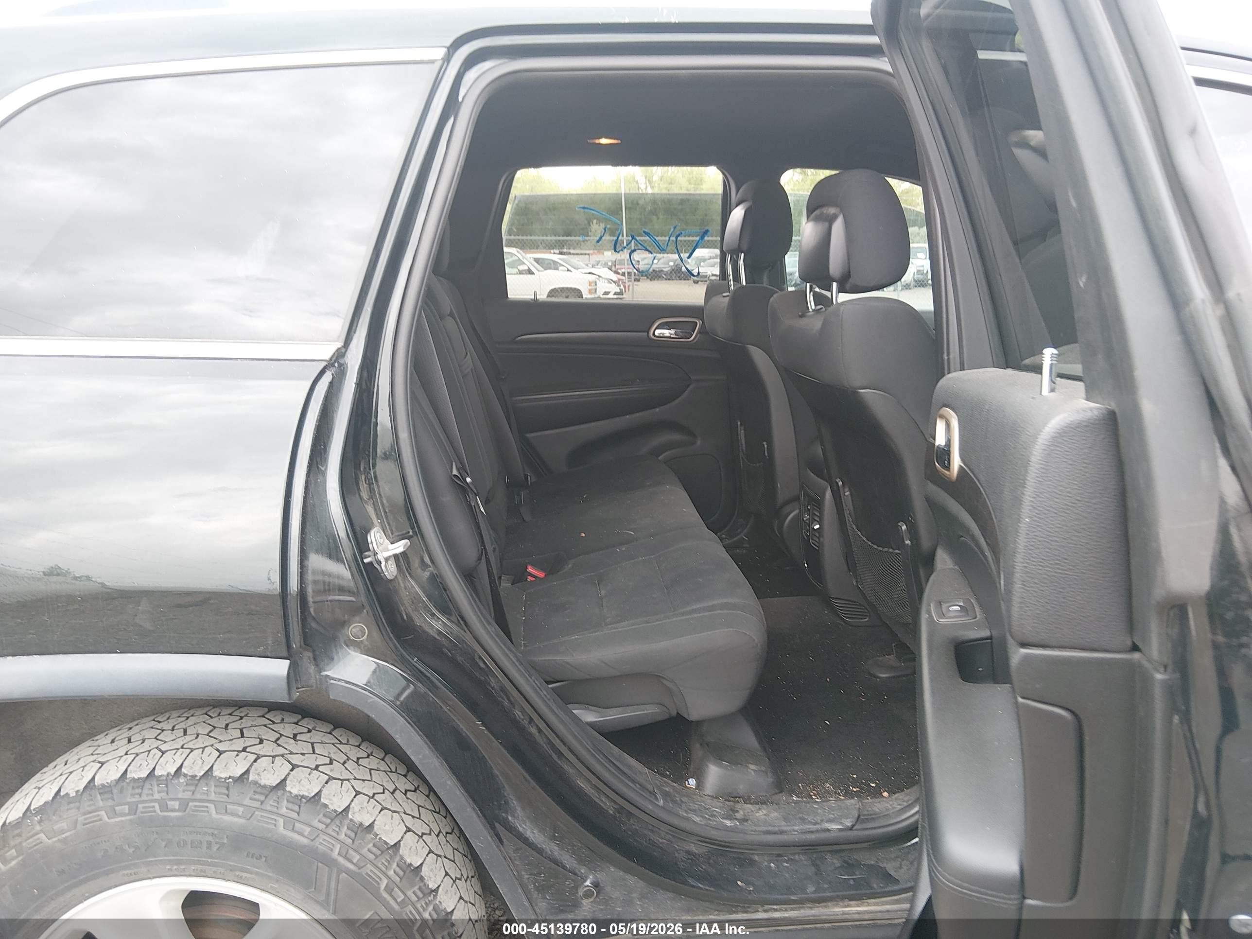 2014 Jeep Grand Cherokee Laredo Black vin: 1C4RJFAG7EC355286