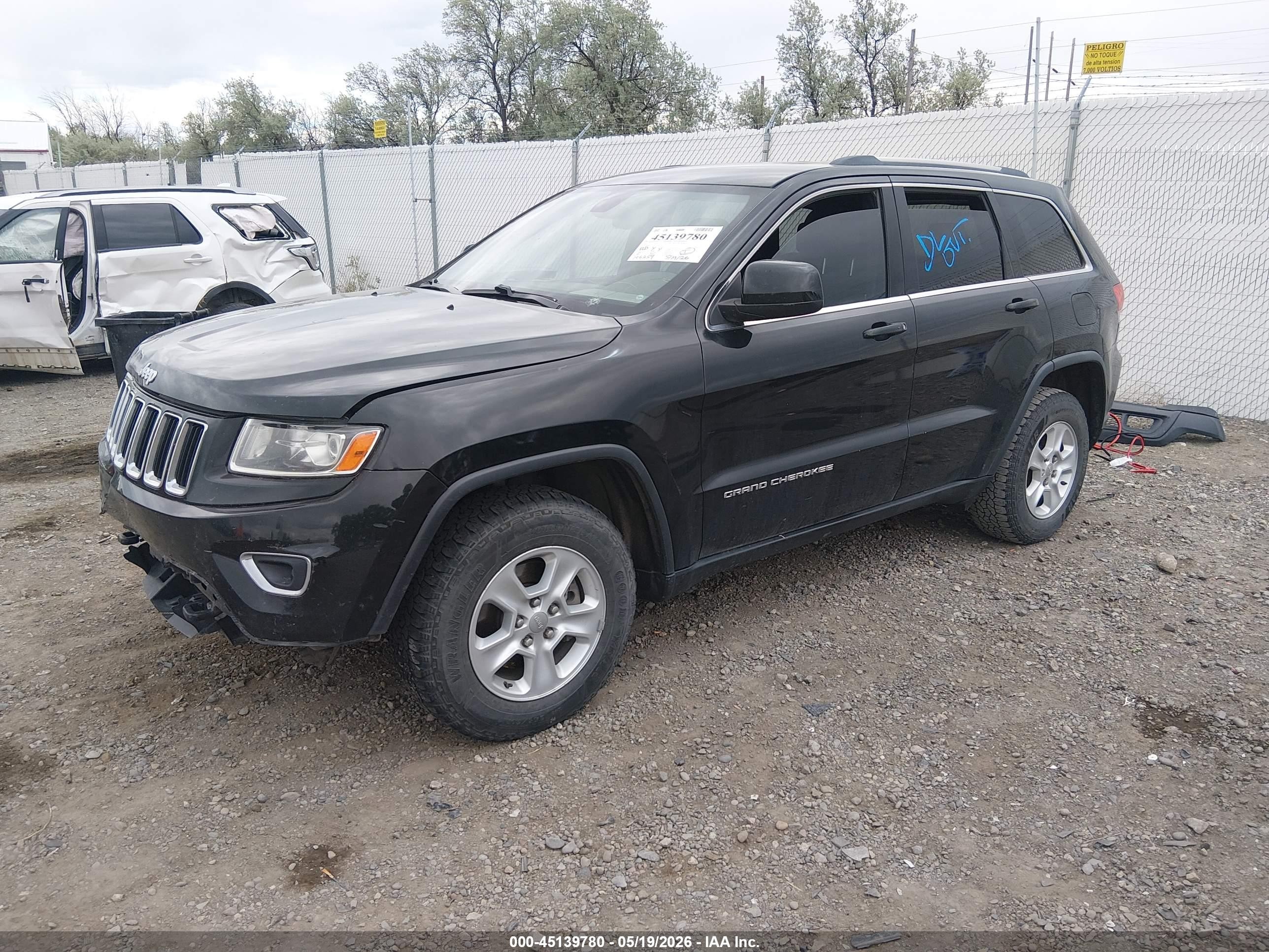 2014 Jeep Grand Cherokee Laredo Black vin: 1C4RJFAG7EC355286