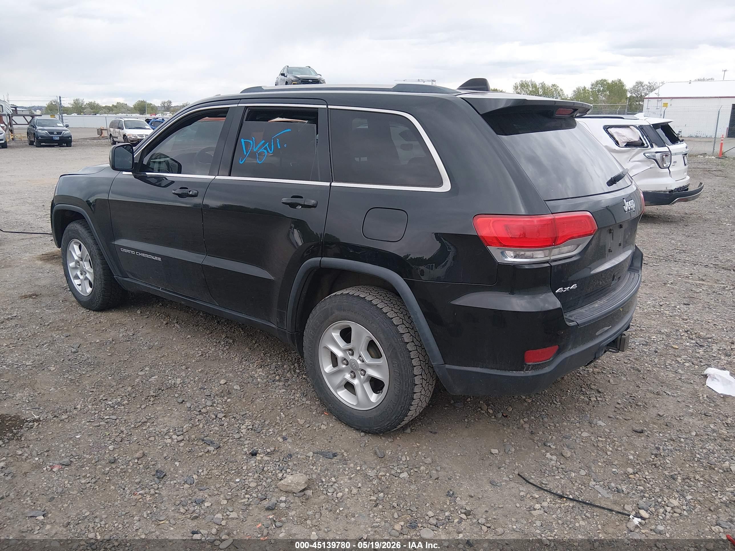 2014 Jeep Grand Cherokee Laredo Black vin: 1C4RJFAG7EC355286