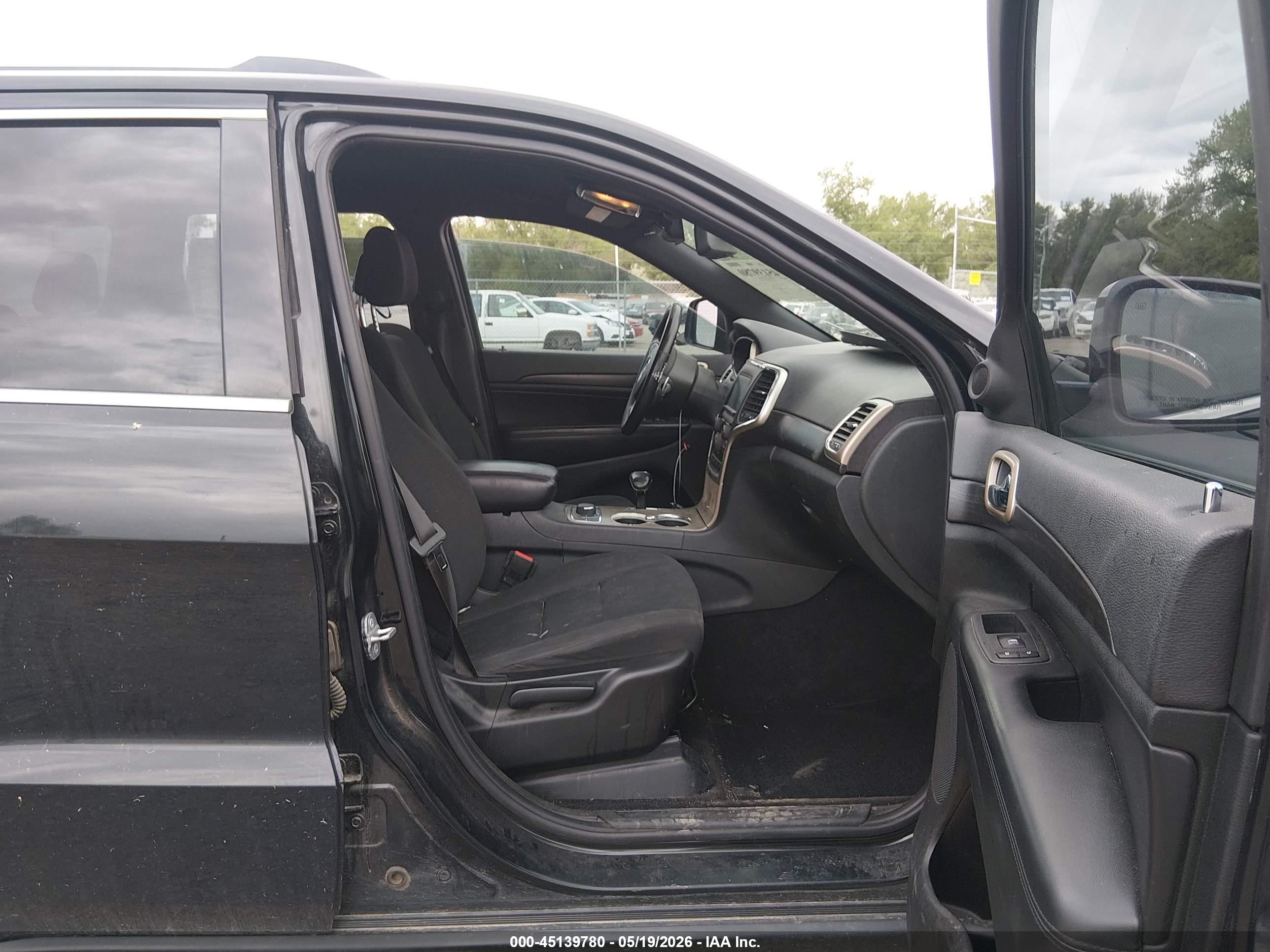 2014 Jeep Grand Cherokee Laredo Black vin: 1C4RJFAG7EC355286