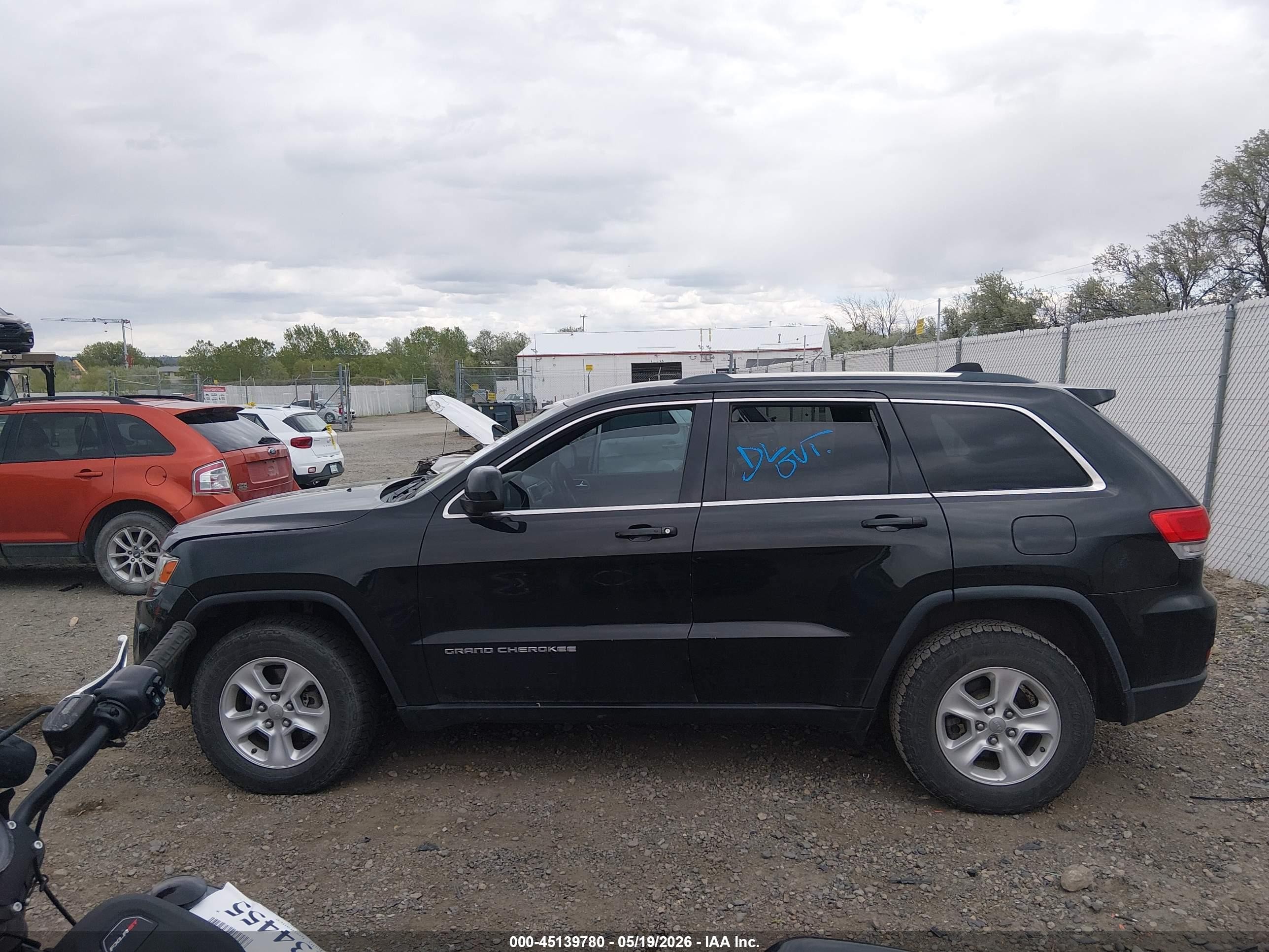 2014 Jeep Grand Cherokee Laredo Black vin: 1C4RJFAG7EC355286