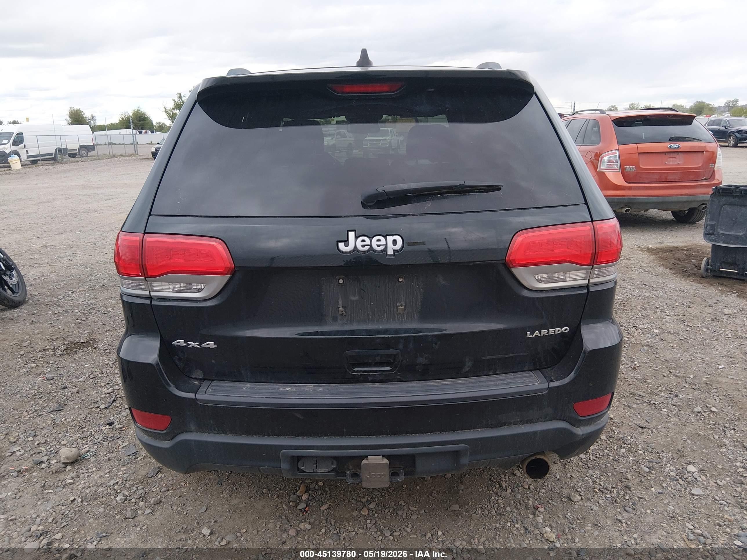 2014 Jeep Grand Cherokee Laredo Black vin: 1C4RJFAG7EC355286