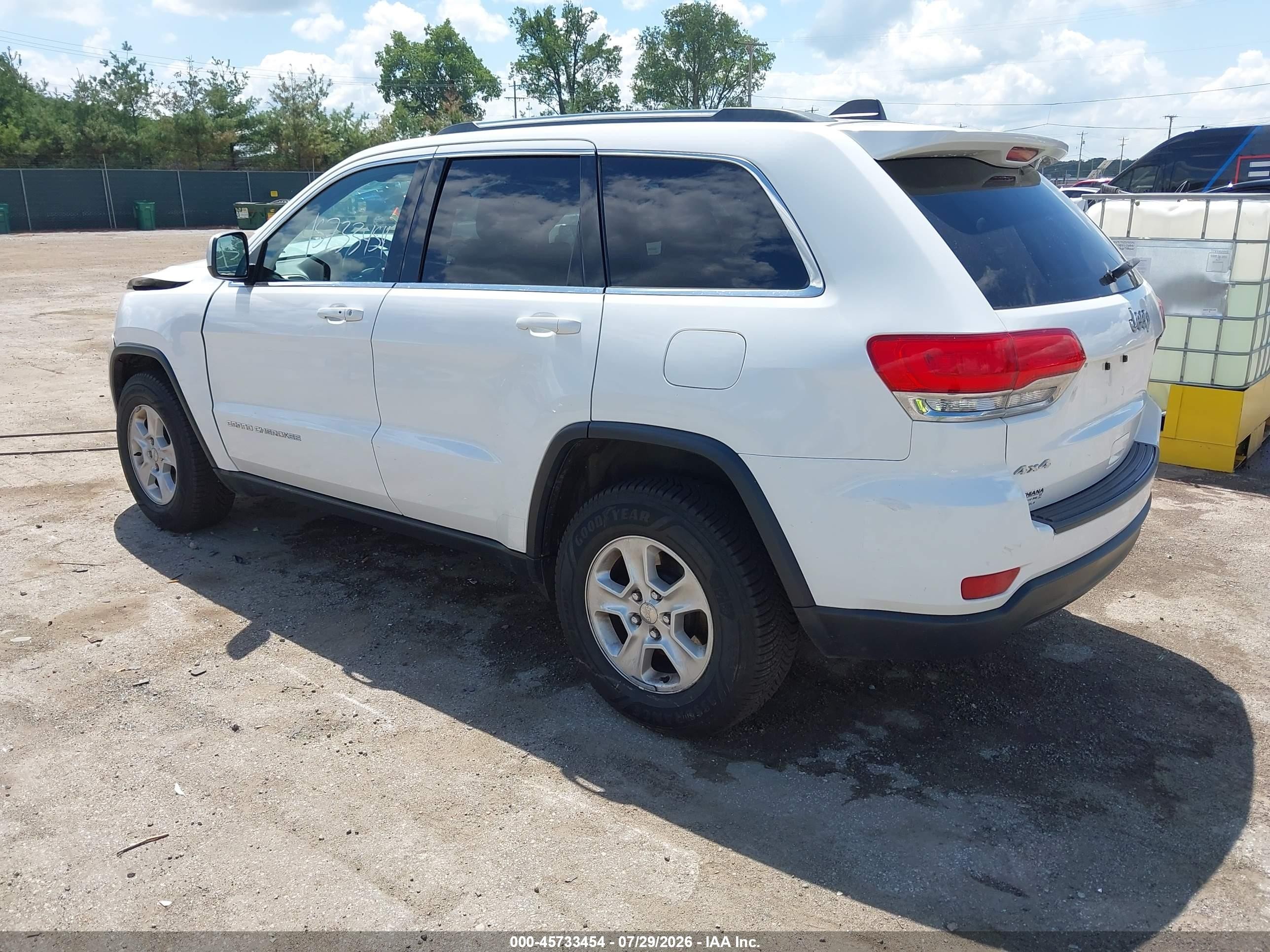2014 Jeep Grand Cherokee Laredo Белый vin: 1C4RJFAG7EC371326
