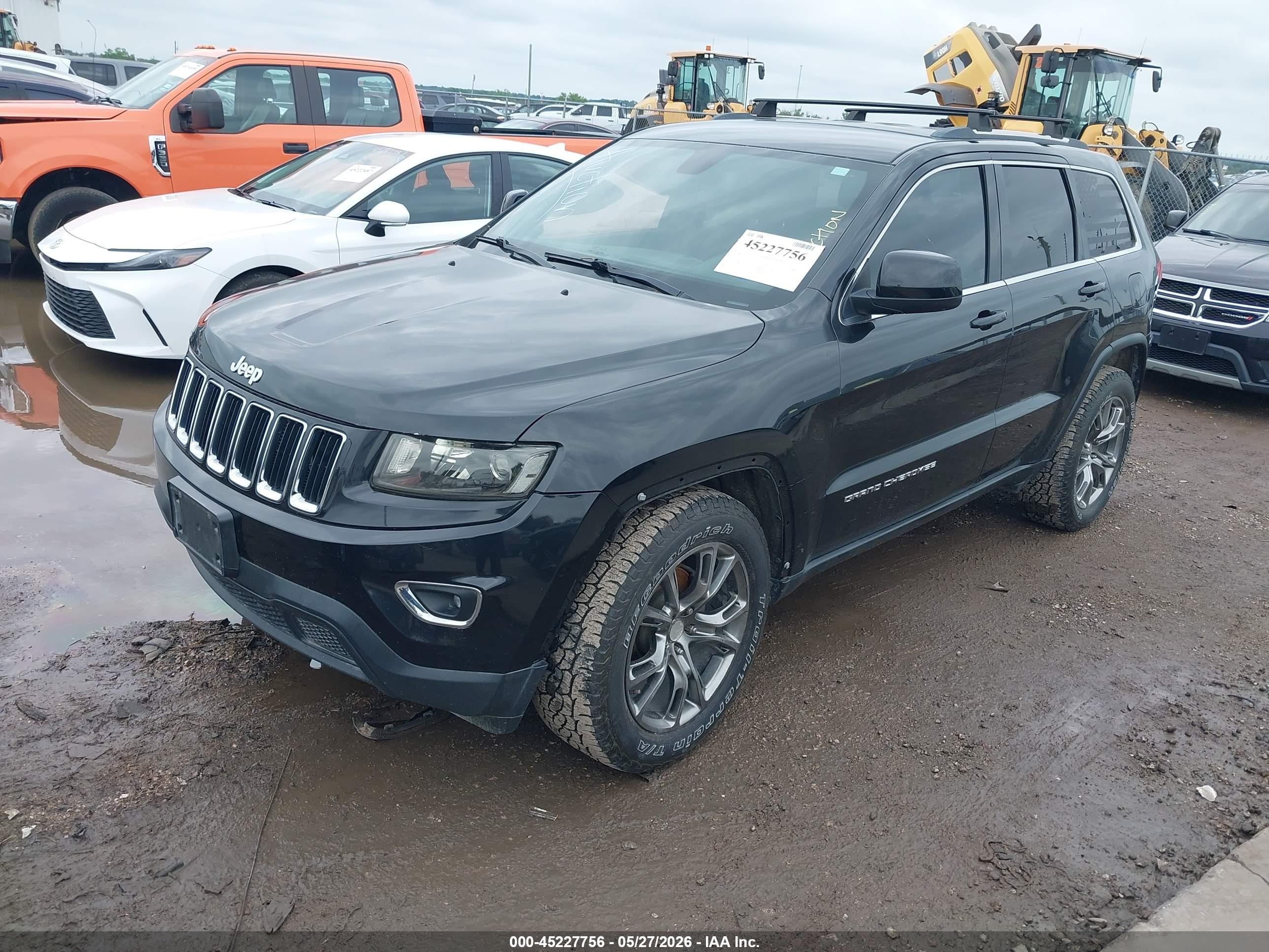 2014 Jeep Grand Cherokee Laredo Black vin: 1C4RJFAG7EC403577