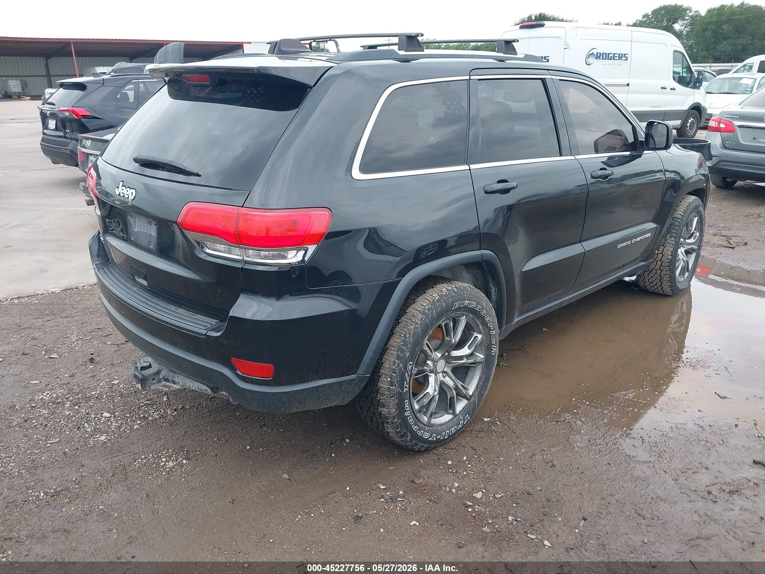 2014 Jeep Grand Cherokee Laredo Black vin: 1C4RJFAG7EC403577