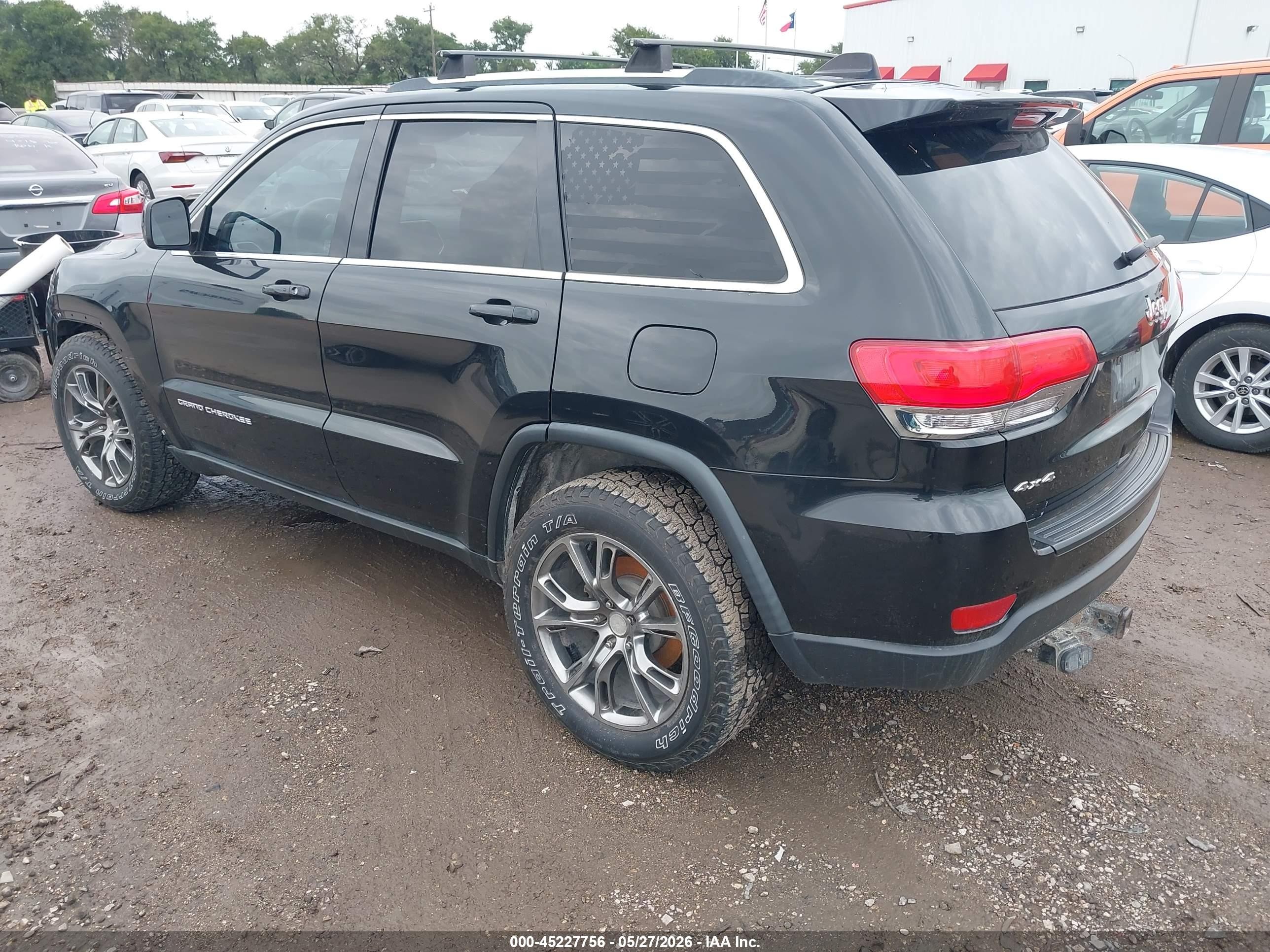 2014 Jeep Grand Cherokee Laredo Black vin: 1C4RJFAG7EC403577