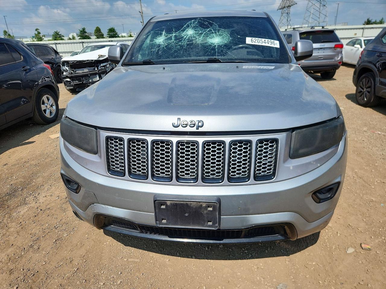 2014 Jeep Grand Cherokee Laredo Silver vin: 1C4RJFAG7EC478702