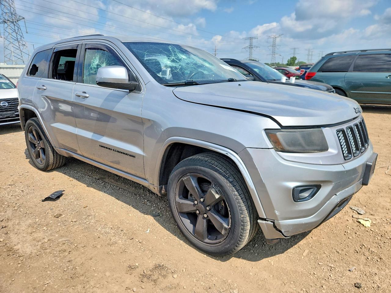 2014 Jeep Grand Cherokee Laredo Silver vin: 1C4RJFAG7EC478702