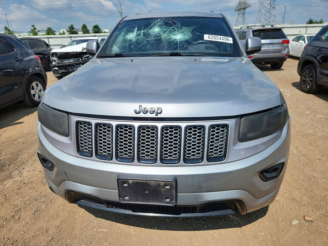 2014 Jeep Grand Cherokee Laredo Silver vin: 1C4RJFAG7EC478702