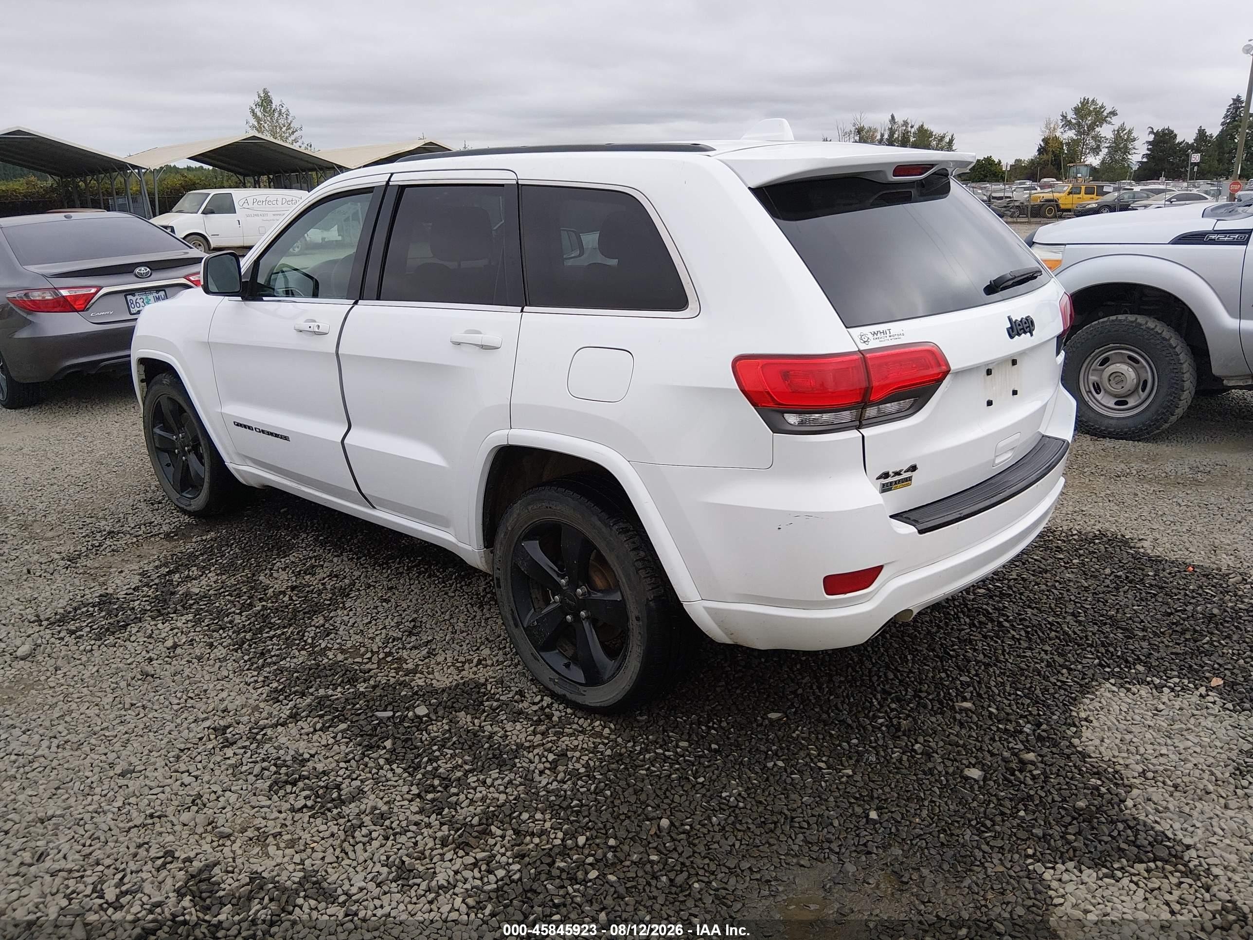 2014 Jeep Grand Cherokee Altitude White vin: 1C4RJFAG7EC482779