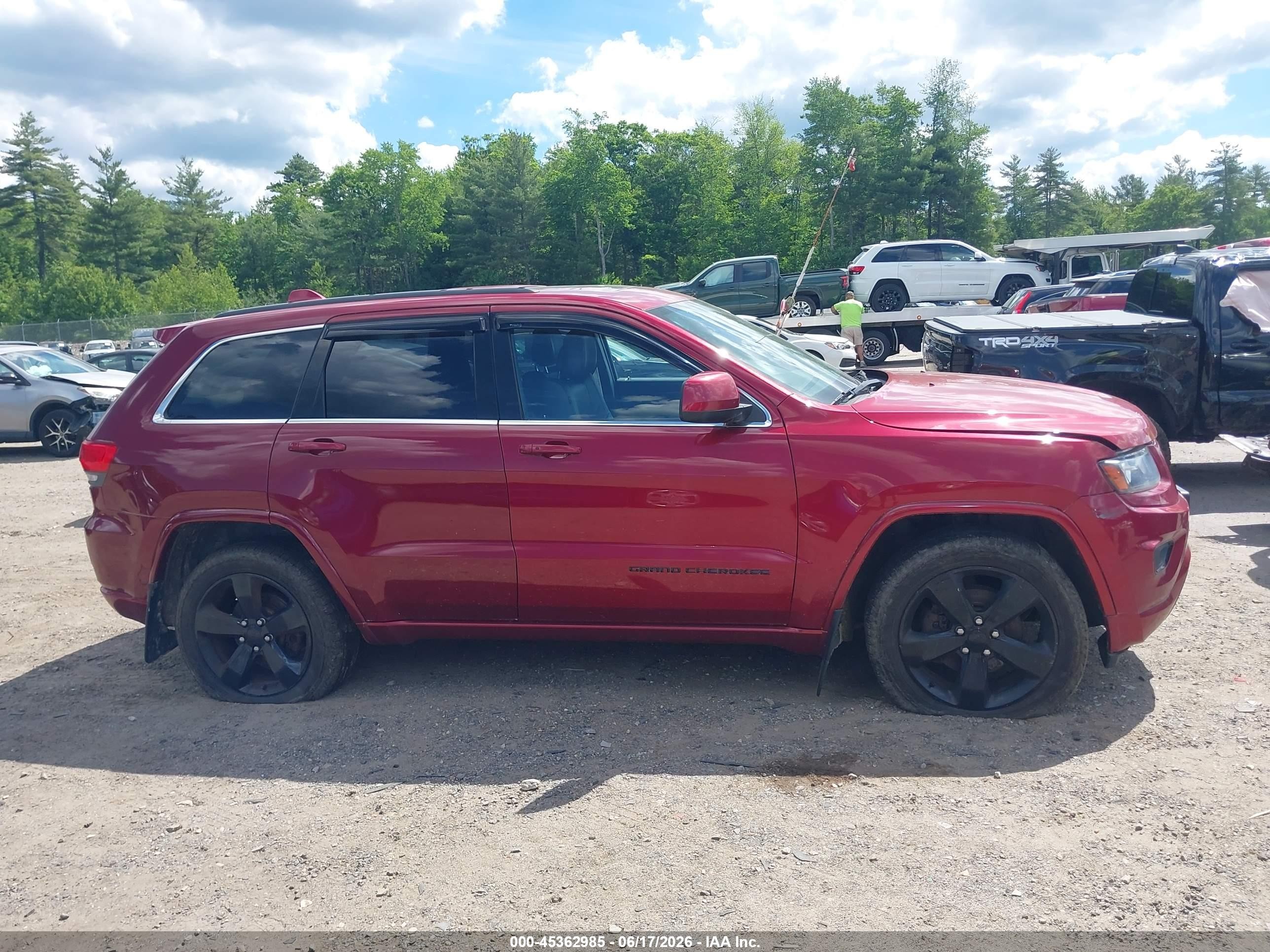 2014 Jeep Grand Cherokee Altitude Red vin: 1C4RJFAG7EC490140