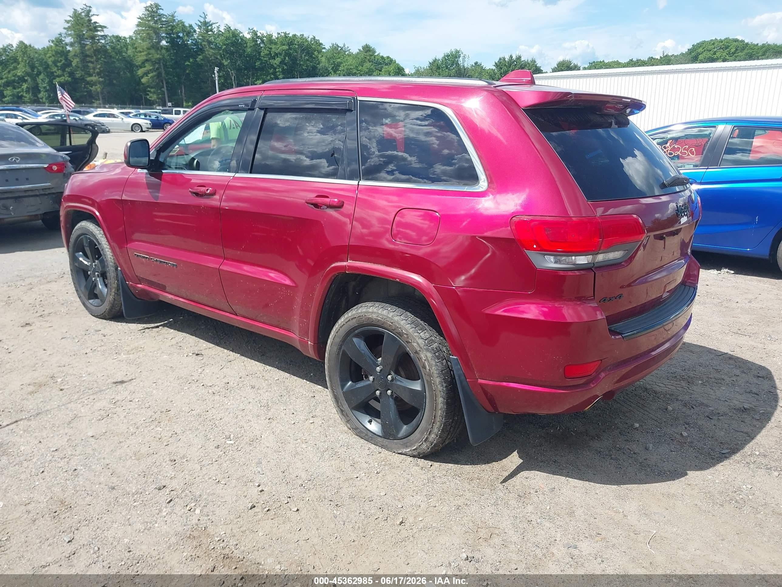 2014 Jeep Grand Cherokee Altitude Red vin: 1C4RJFAG7EC490140