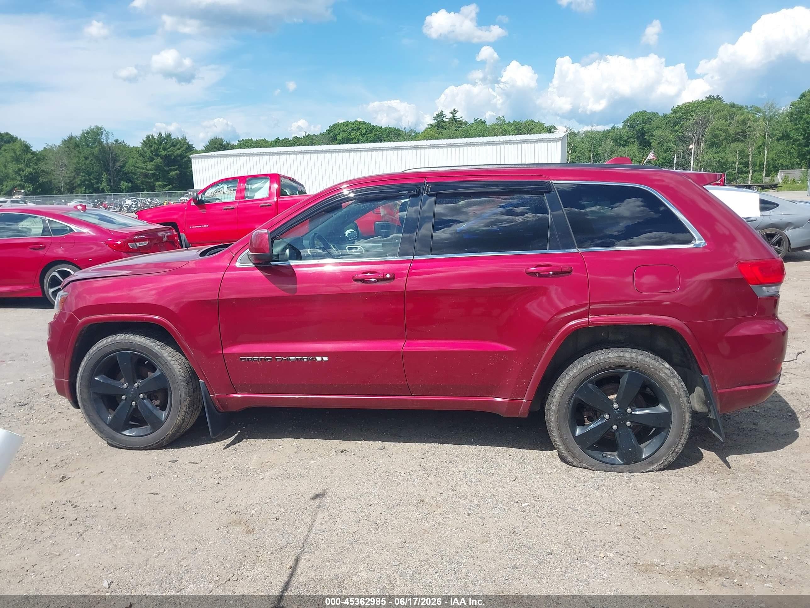 2014 Jeep Grand Cherokee Altitude Red vin: 1C4RJFAG7EC490140