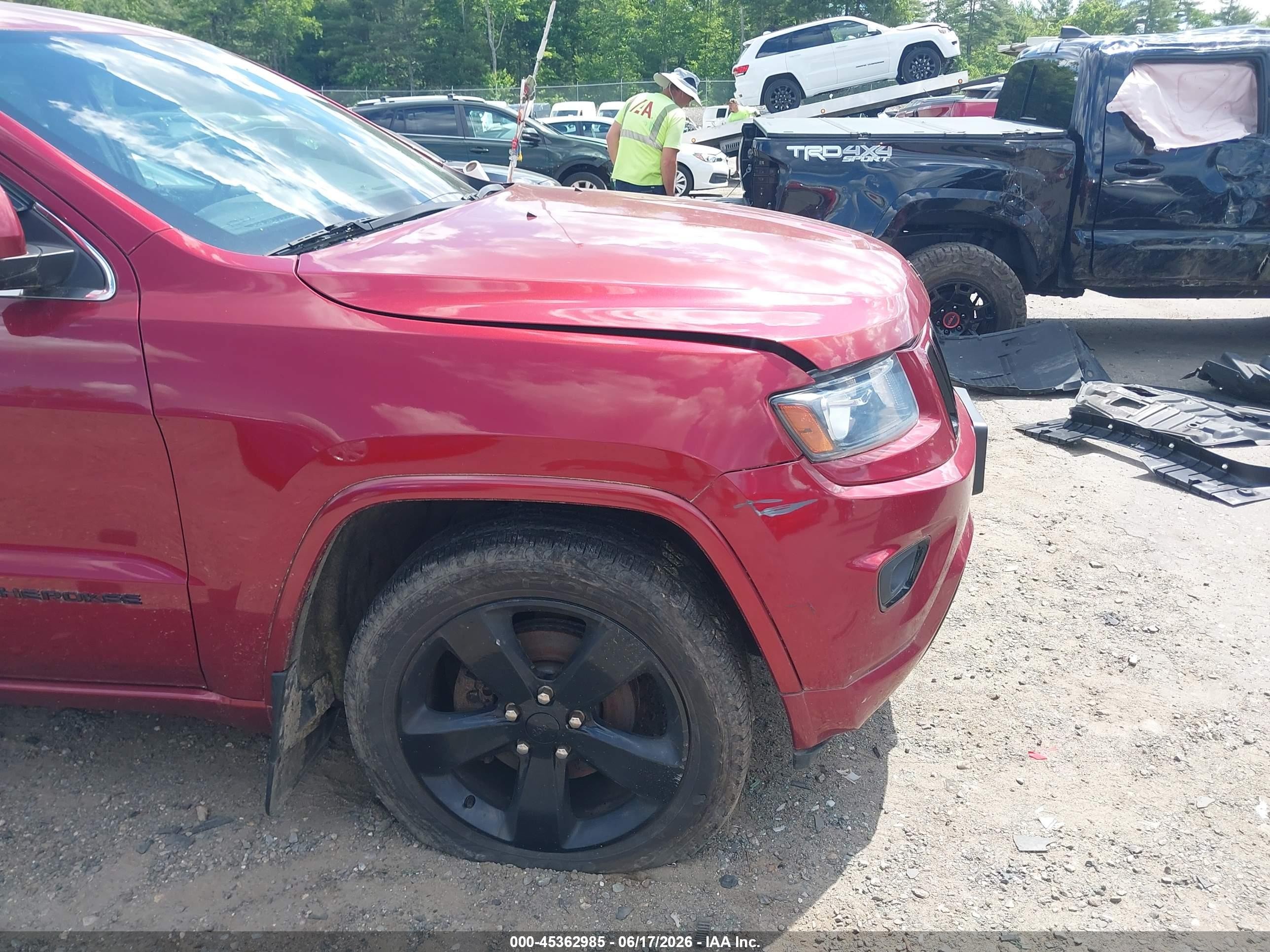 2014 Jeep Grand Cherokee Altitude Red vin: 1C4RJFAG7EC490140