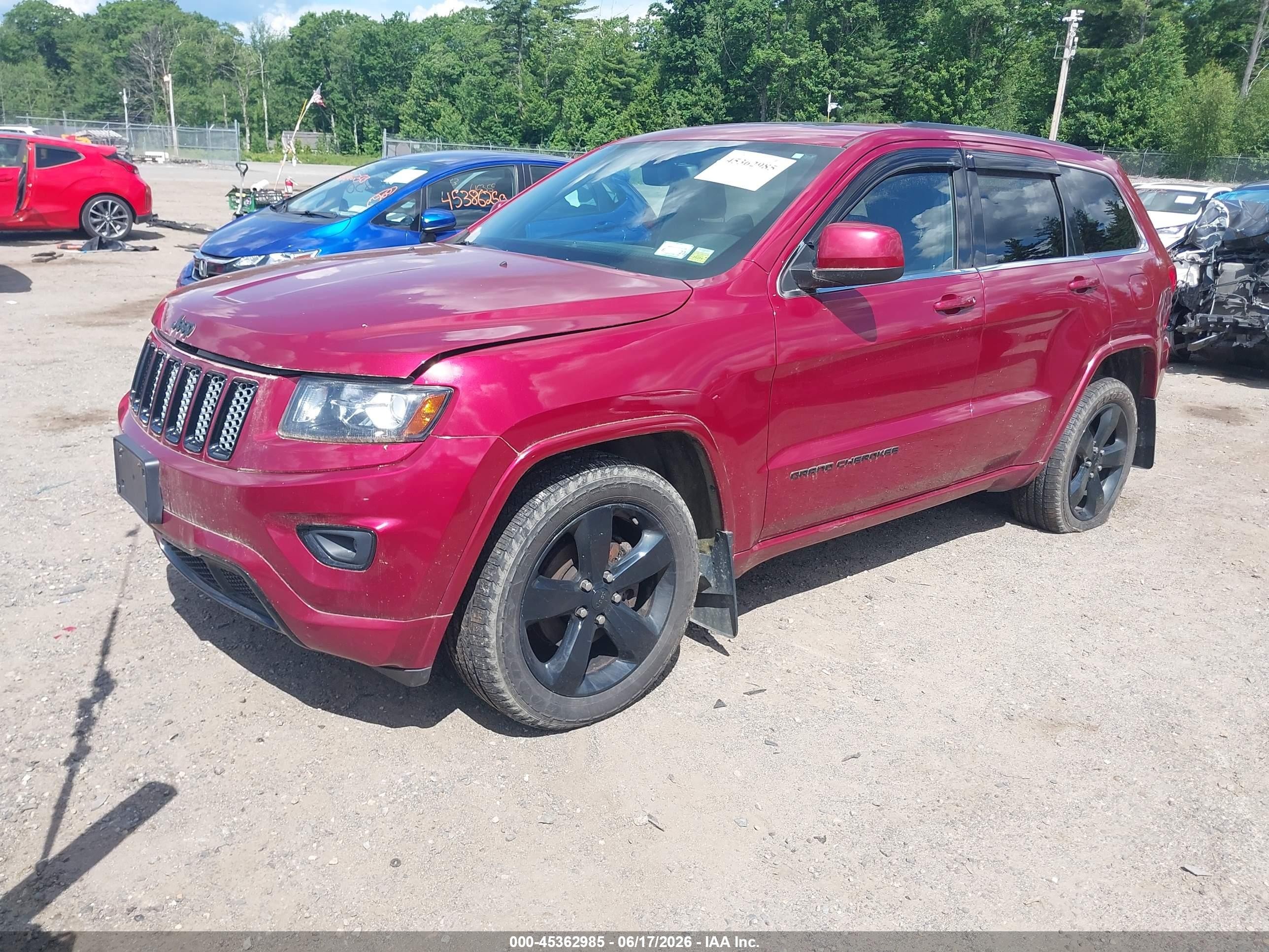 2014 Jeep Grand Cherokee Altitude Red vin: 1C4RJFAG7EC490140